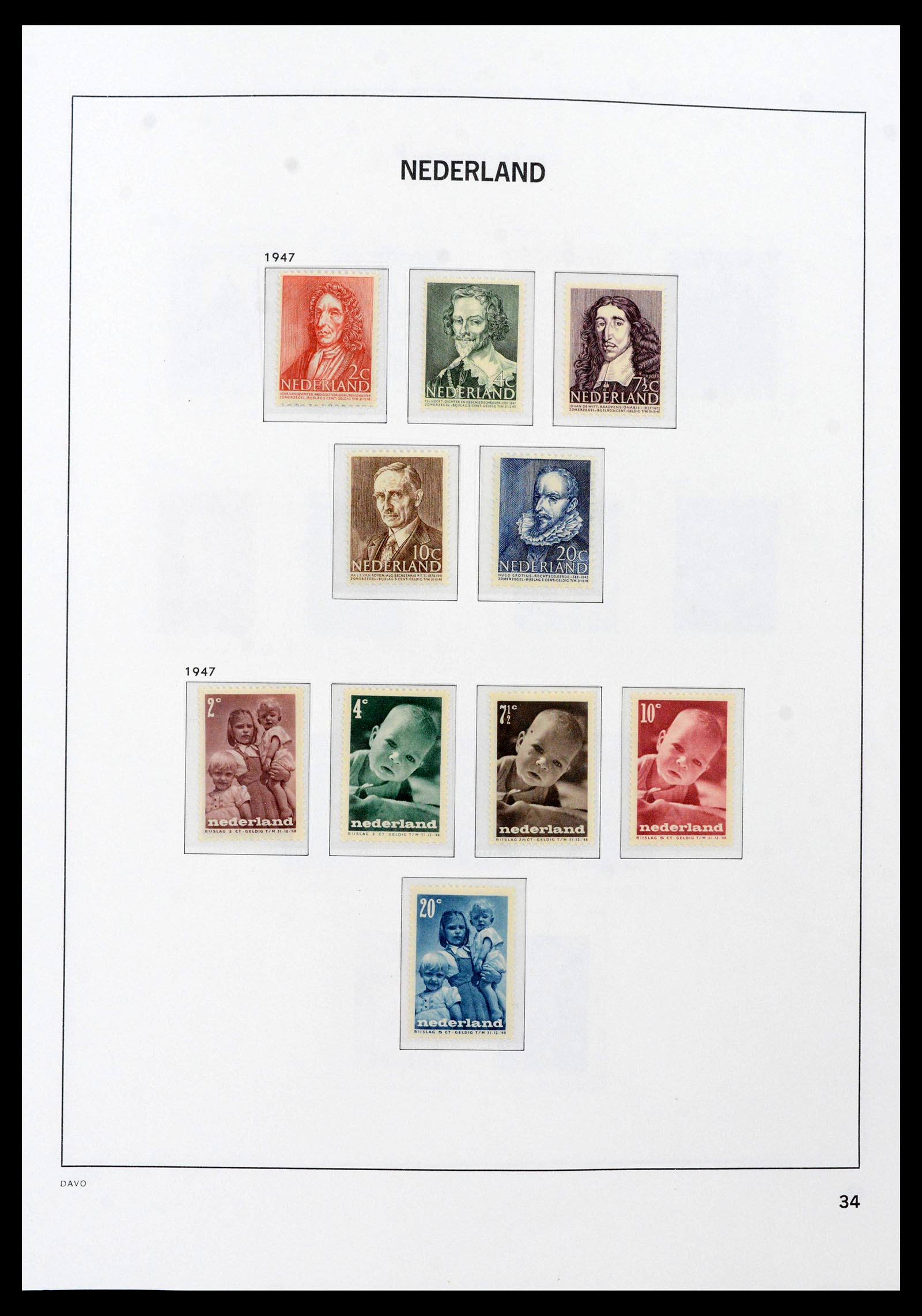 39733 0020 - Postzegelverzameling 39733 Nederland 1928-1959.