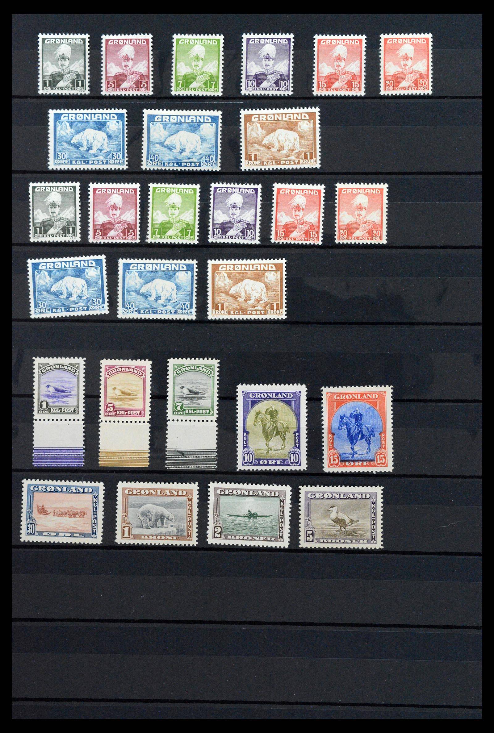 39737 0002 - Postzegelverzameling 39737 Groenland 1905-2009.