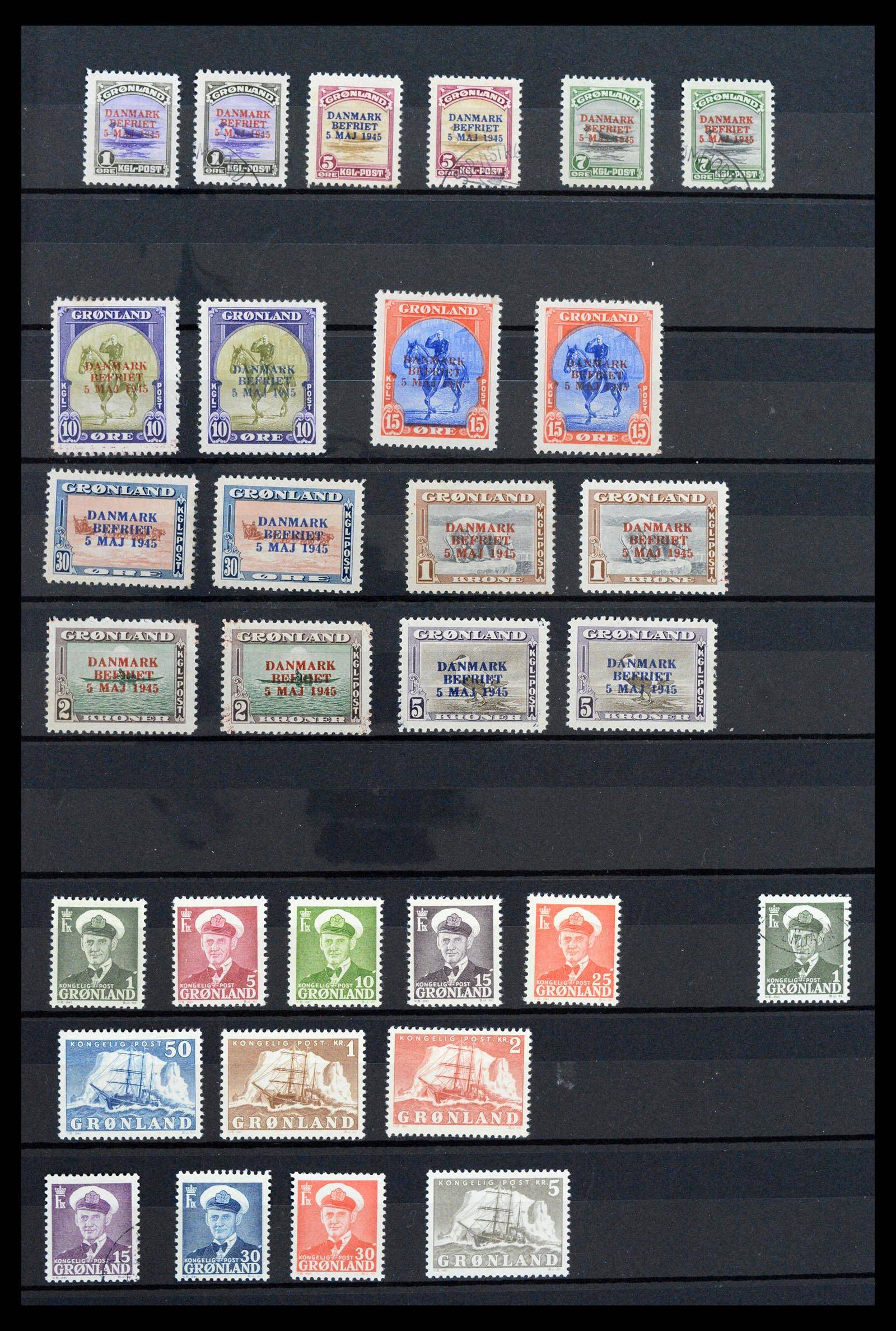 39737 0003 - Postzegelverzameling 39737 Groenland 1905-2009.