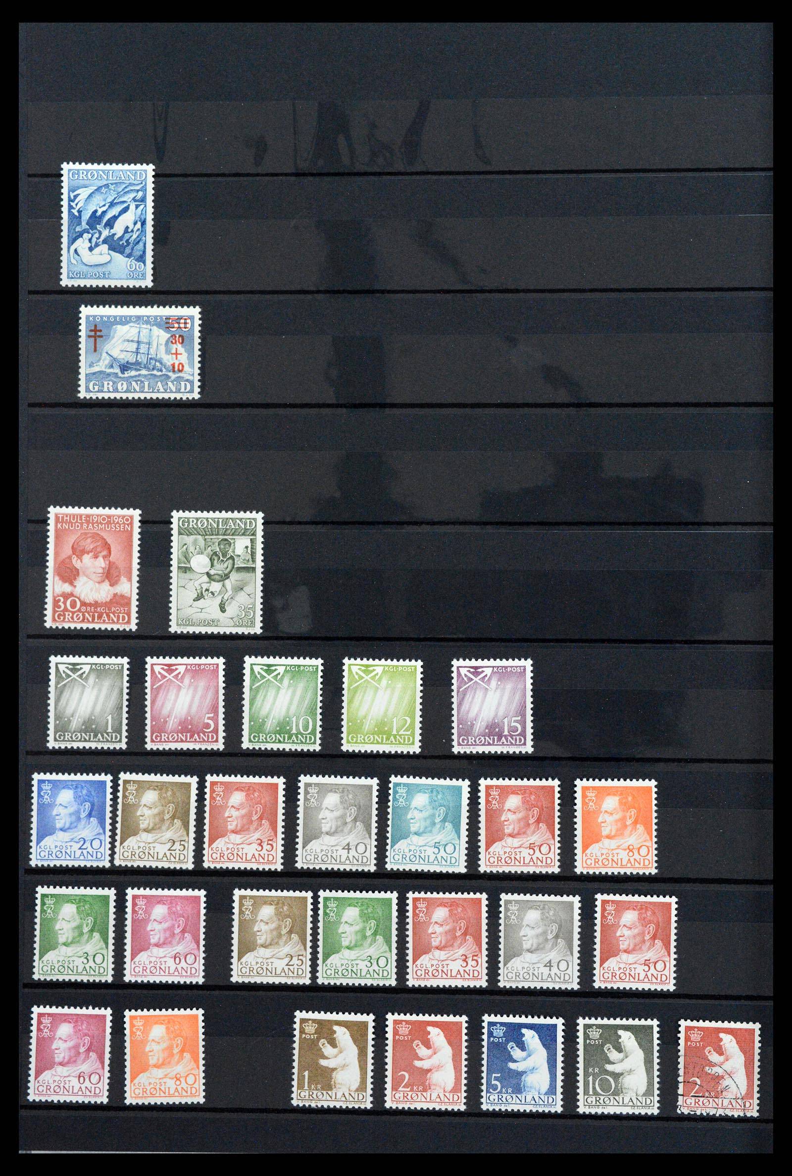 39737 0004 - Postzegelverzameling 39737 Groenland 1905-2009.