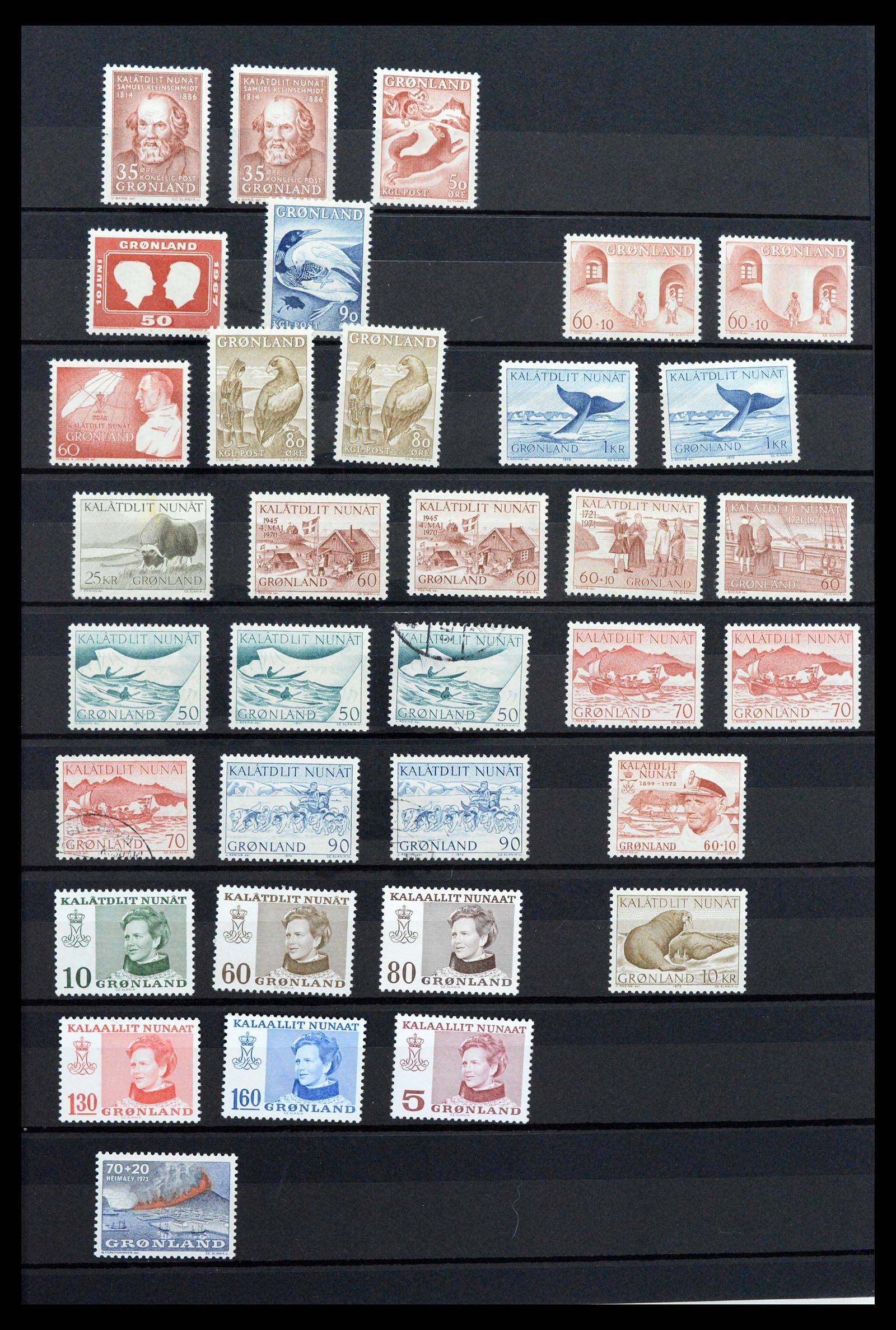 39737 0005 - Postzegelverzameling 39737 Groenland 1905-2009.