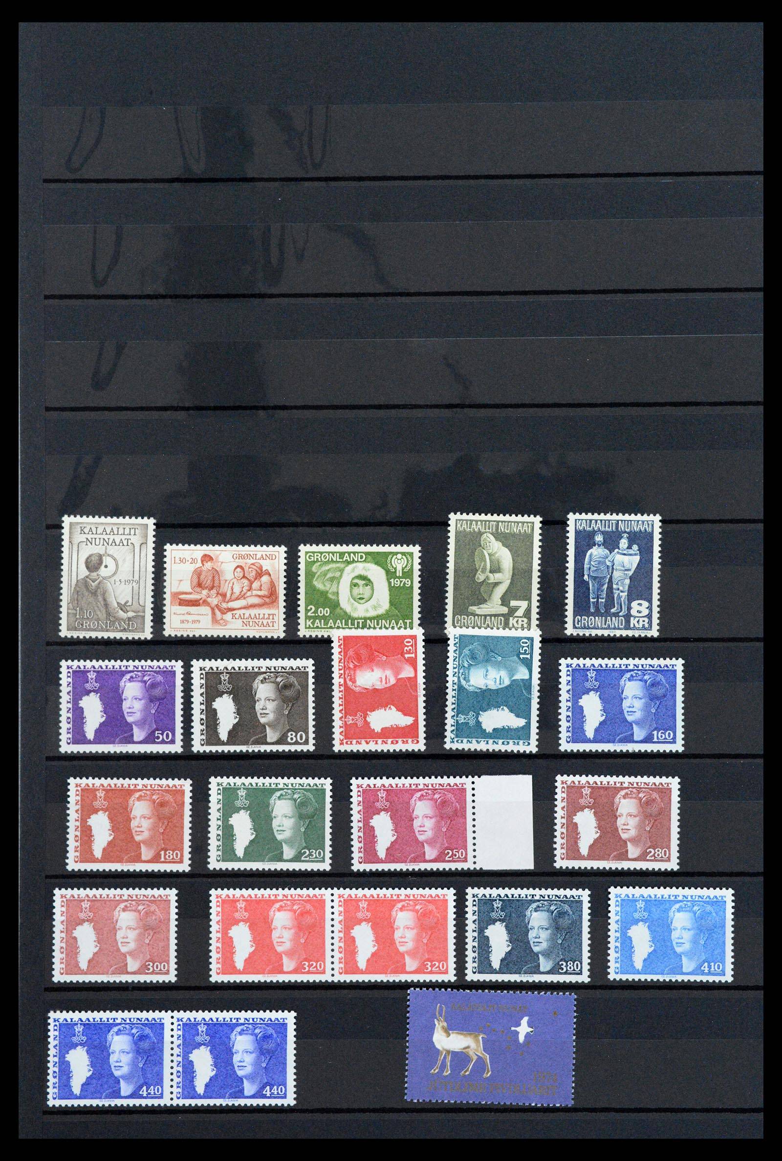 39737 0006 - Postzegelverzameling 39737 Groenland 1905-2009.