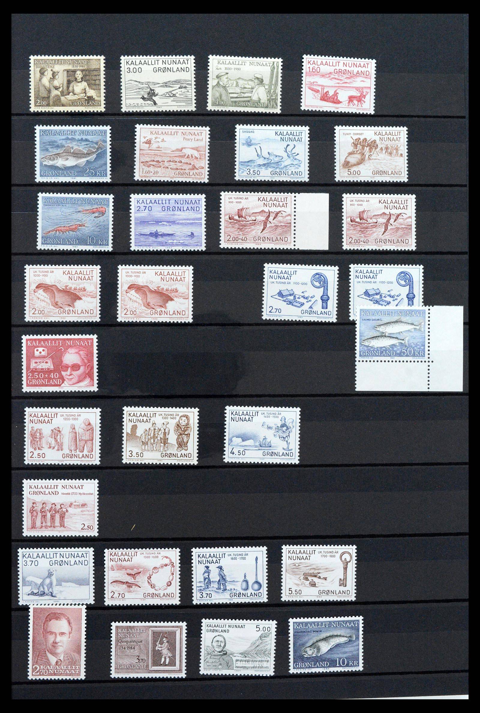 39737 0007 - Postzegelverzameling 39737 Groenland 1905-2009.