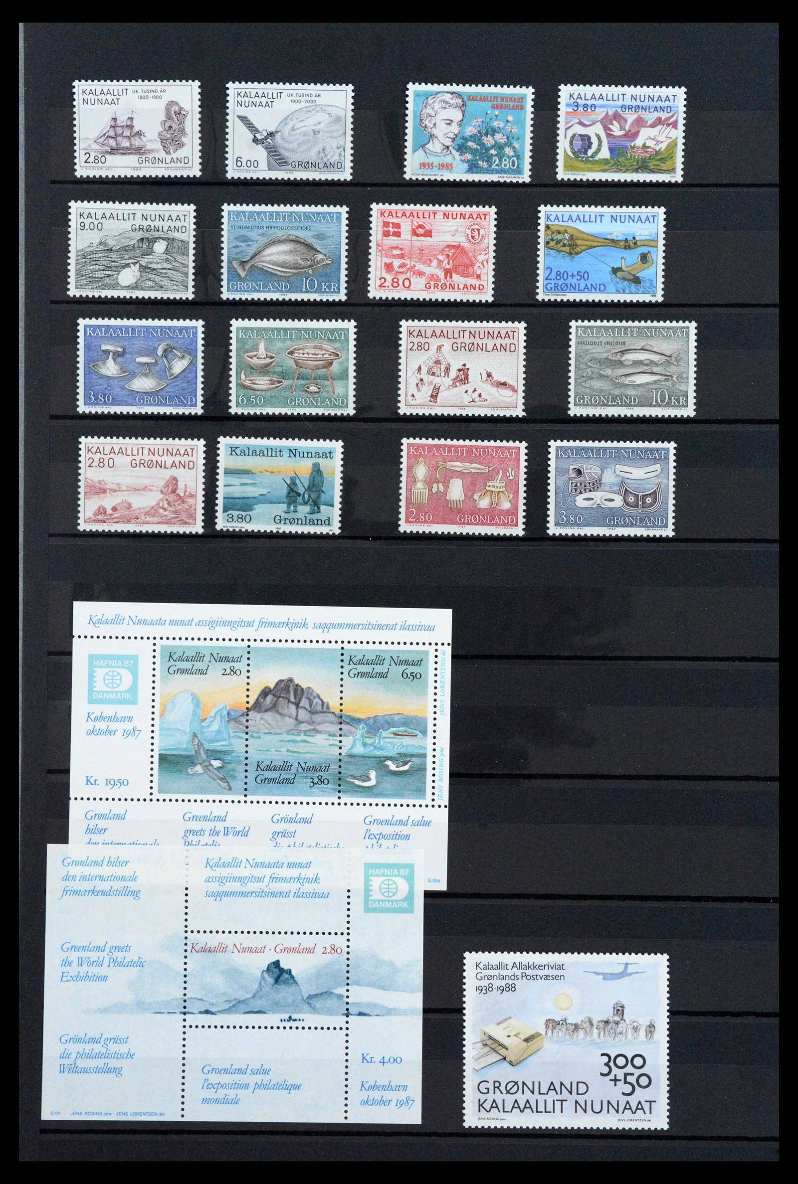 39737 0008 - Postzegelverzameling 39737 Groenland 1905-2009.