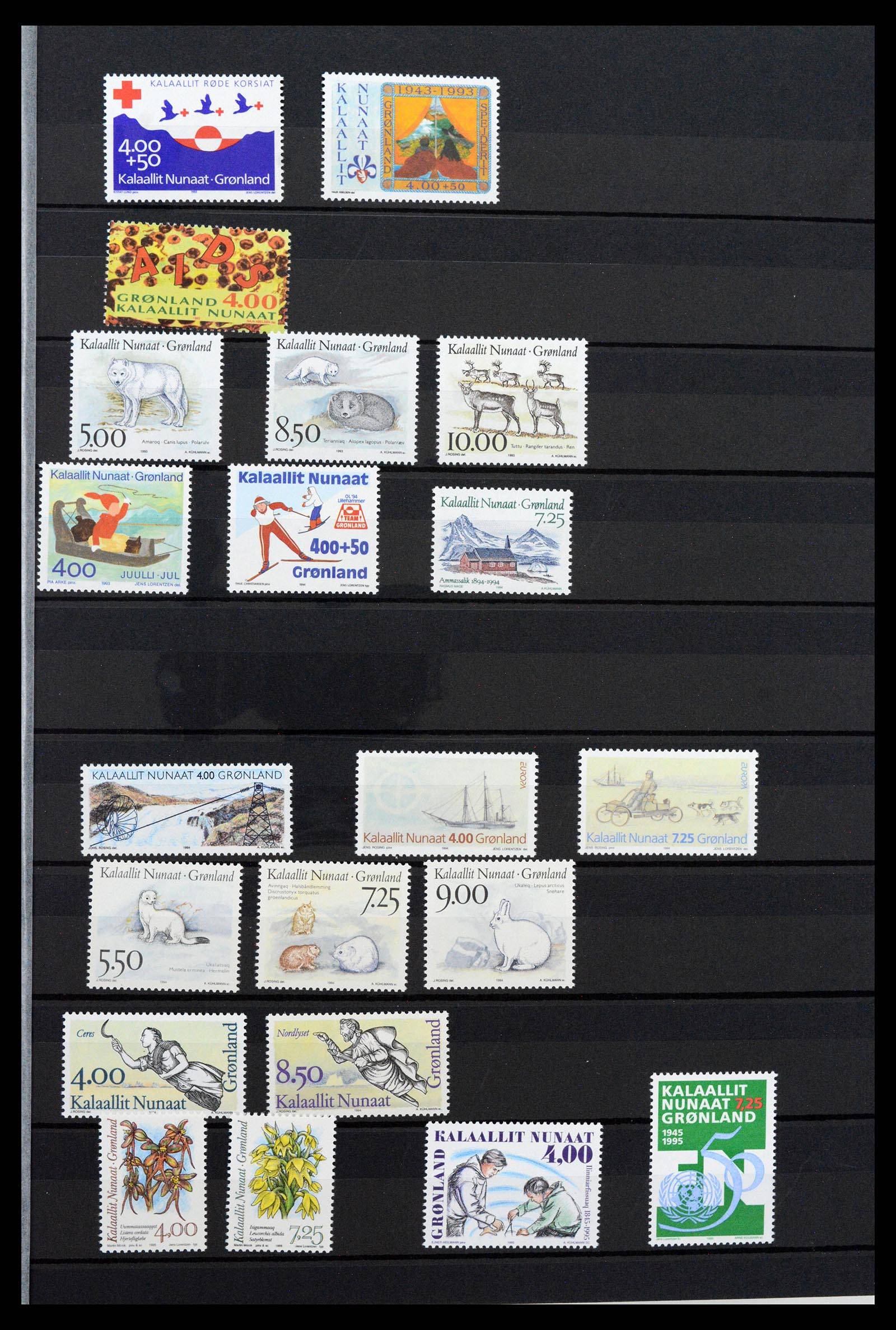 39737 0013 - Postzegelverzameling 39737 Groenland 1905-2009.