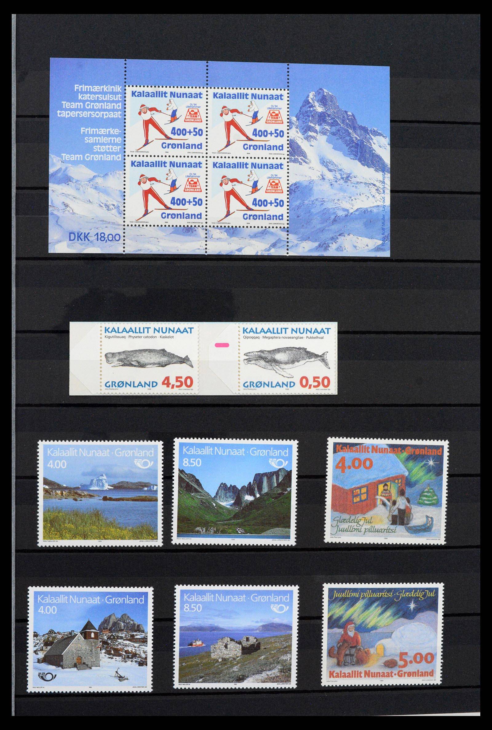 39737 0015 - Postzegelverzameling 39737 Groenland 1905-2009.