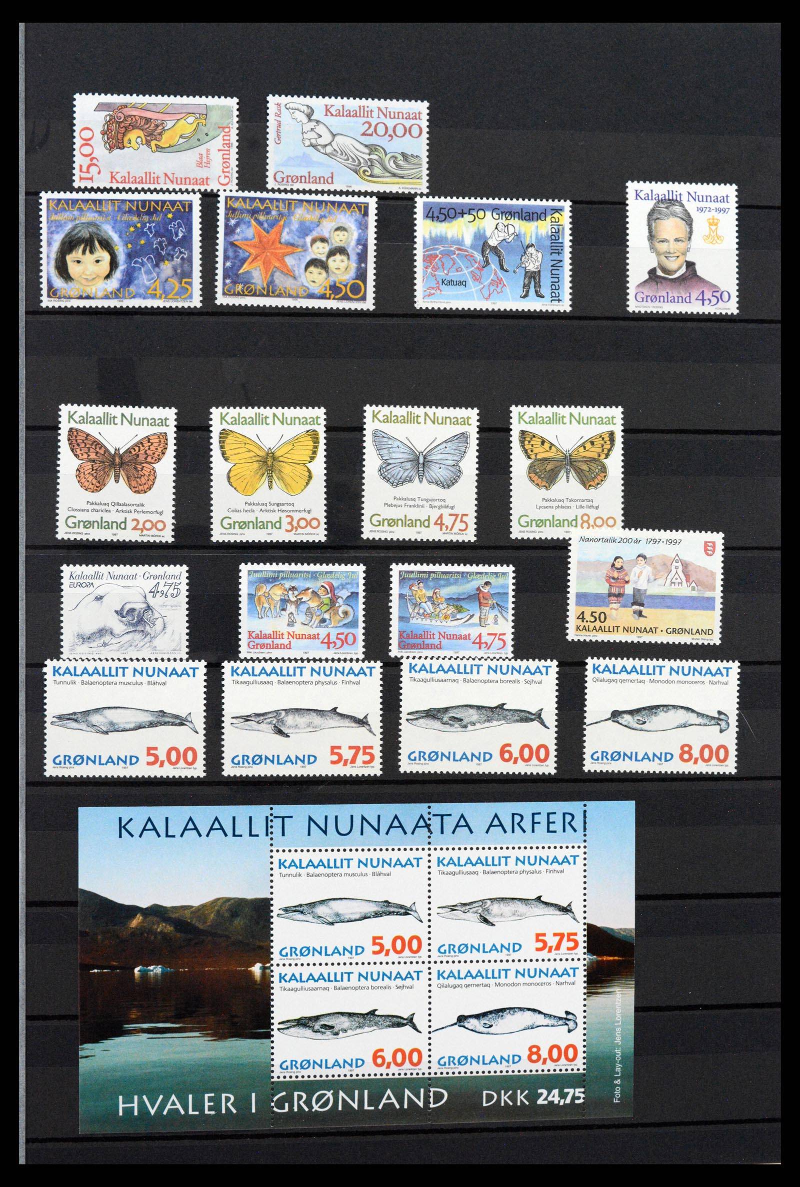 39737 0017 - Postzegelverzameling 39737 Groenland 1905-2009.