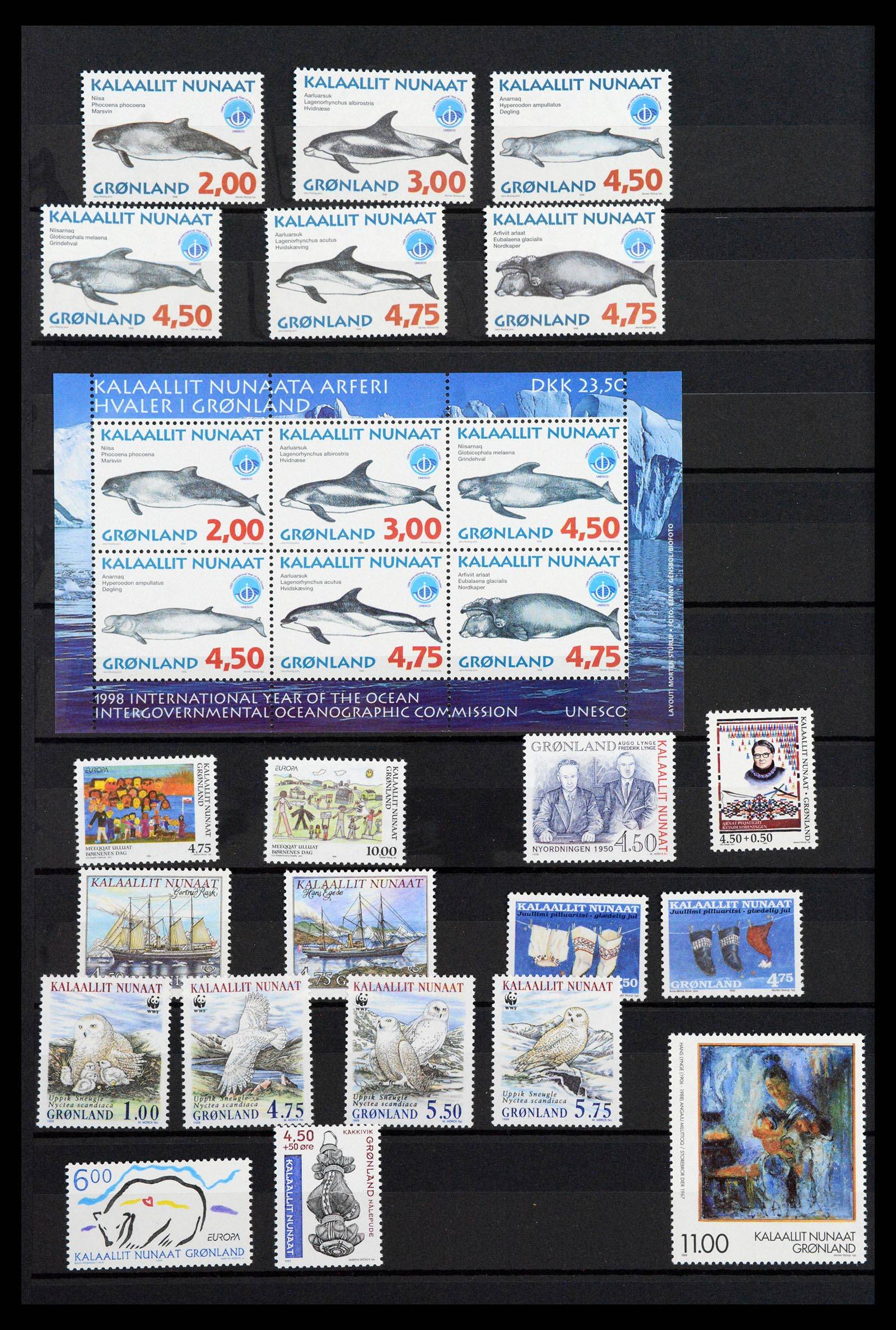 39737 0018 - Postzegelverzameling 39737 Groenland 1905-2009.