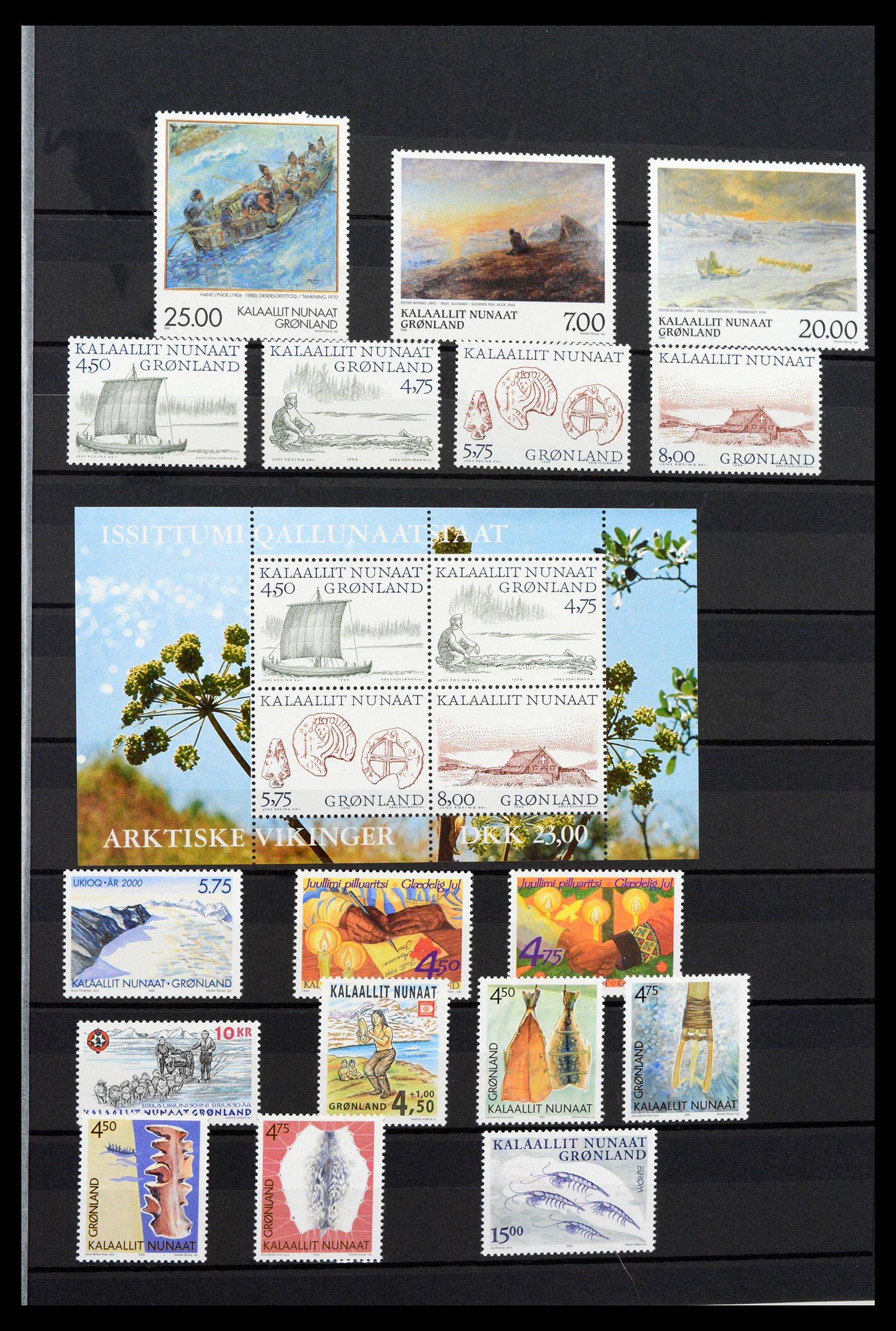 39737 0019 - Postzegelverzameling 39737 Groenland 1905-2009.