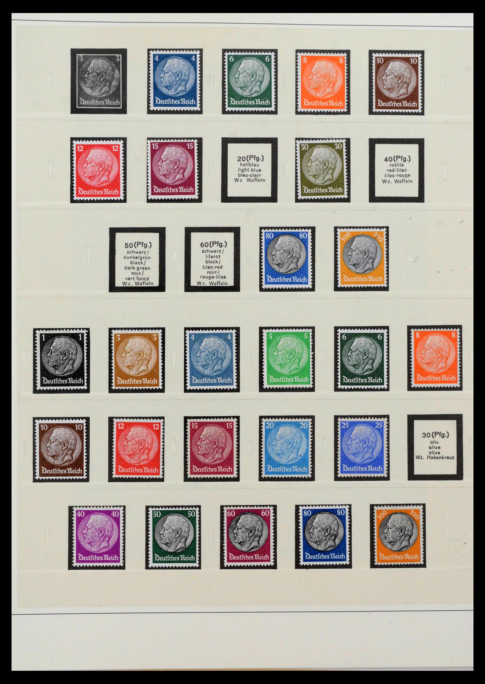 39744 0002 - Stamp collection 39744 German Reich 1889-1945.