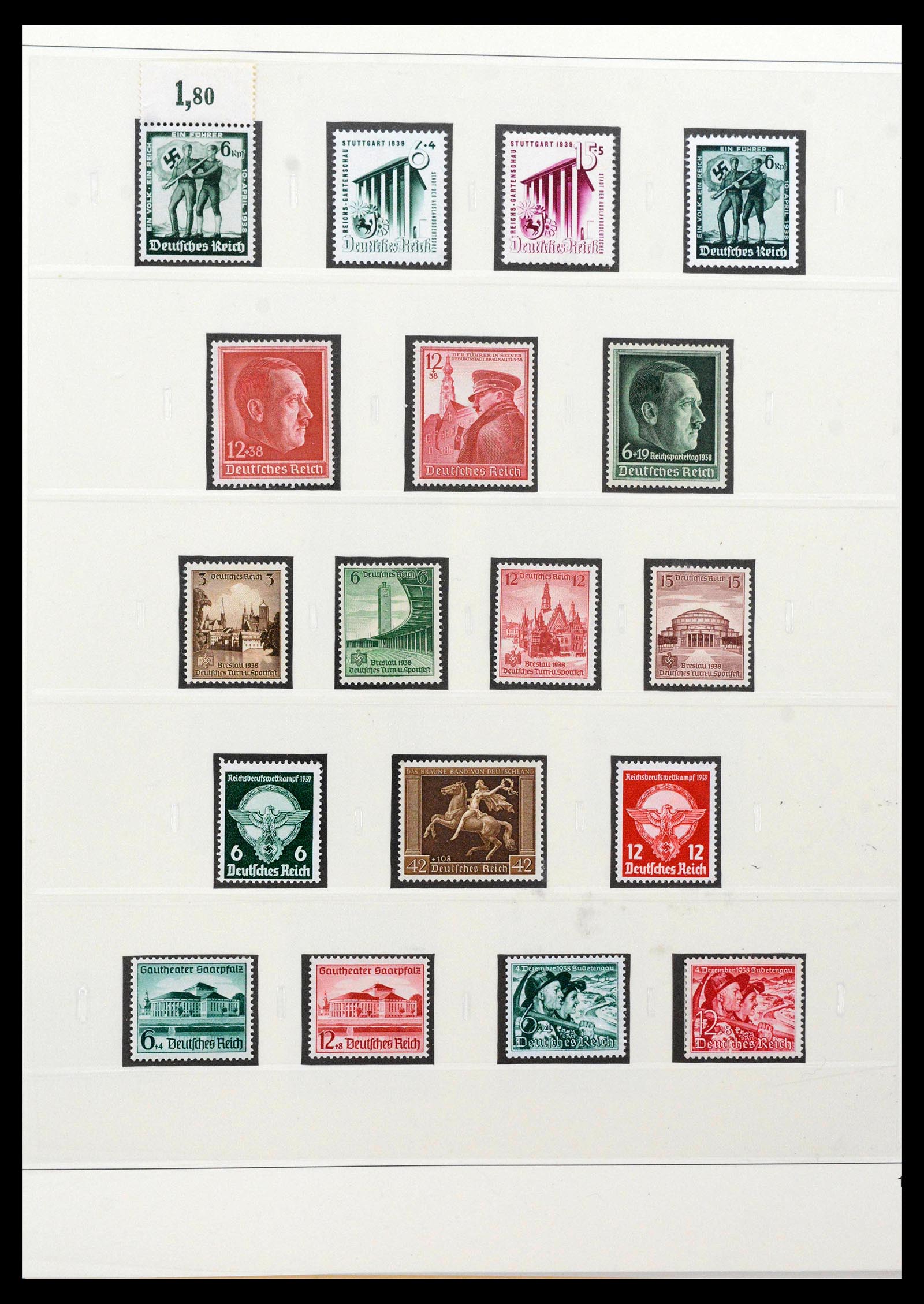39744 0012 - Stamp collection 39744 German Reich 1889-1945.