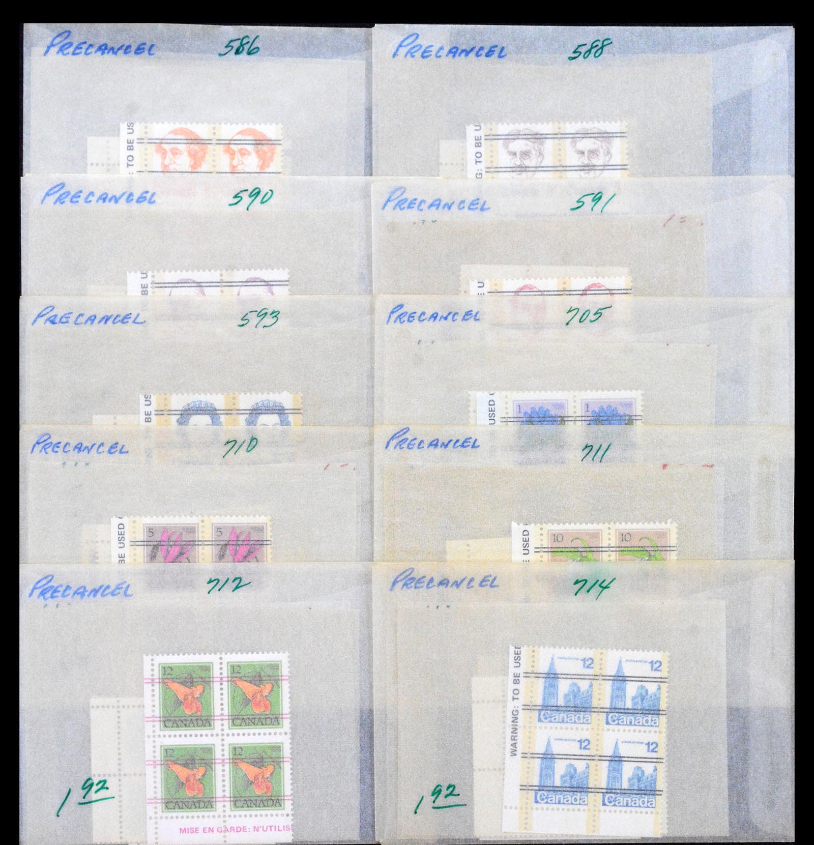 39745 0005 - Postzegelverzameling 39745 Canada postfris 1882-1990.