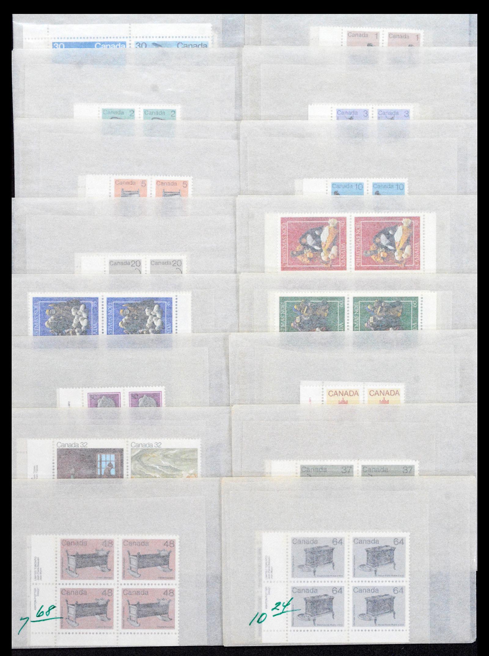 39745 0007 - Postzegelverzameling 39745 Canada postfris 1882-1990.