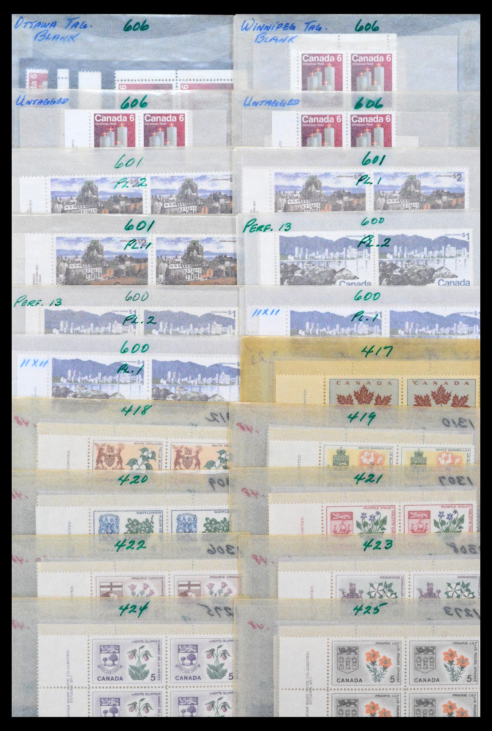 39745 0012 - Postzegelverzameling 39745 Canada postfris 1882-1990.
