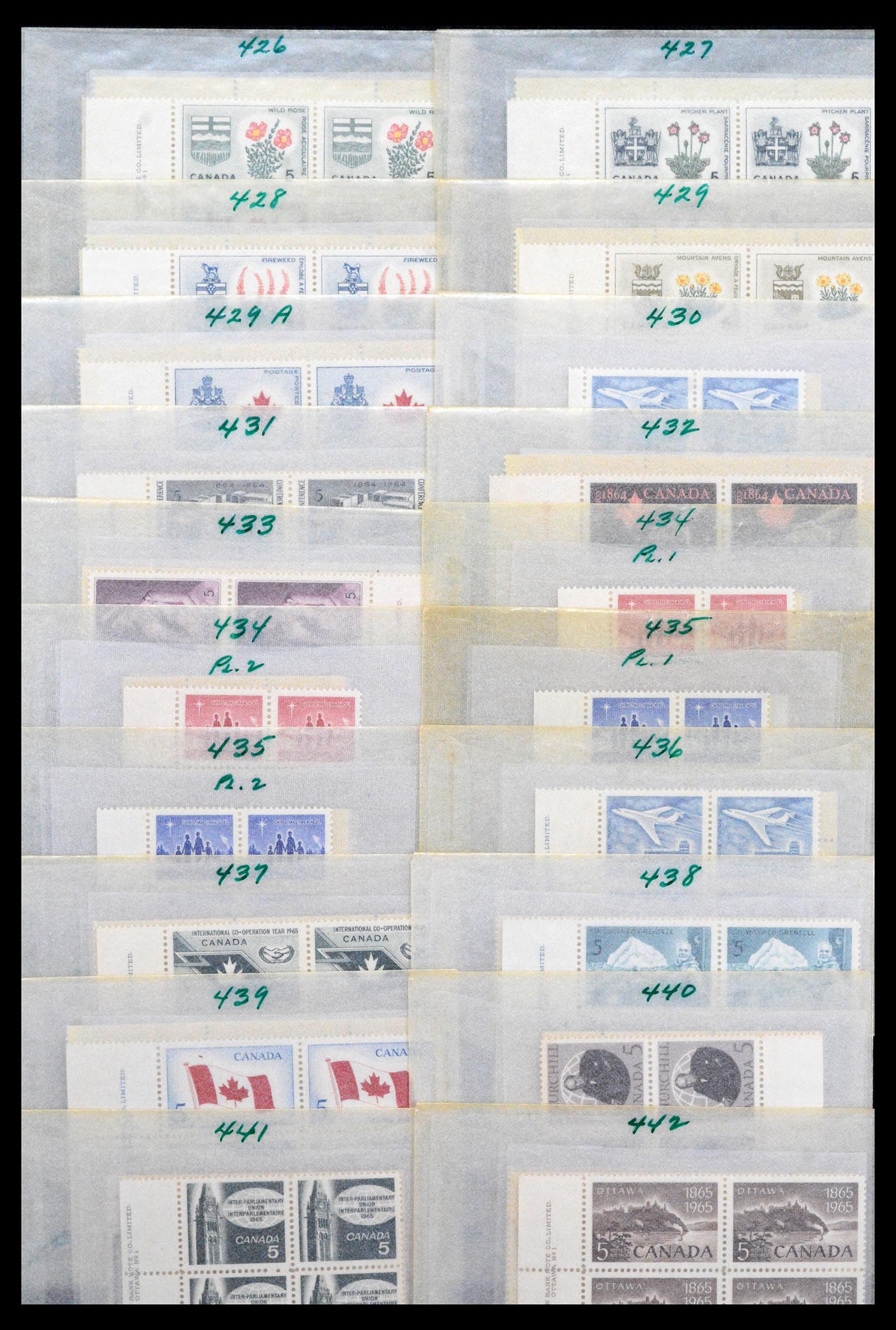 39745 0013 - Postzegelverzameling 39745 Canada postfris 1882-1990.