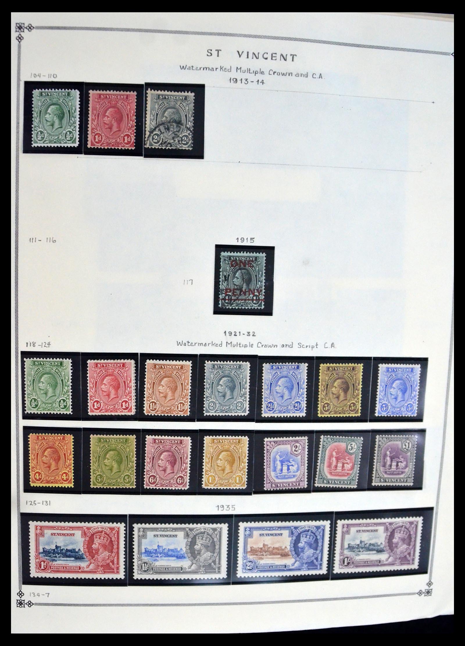 39752 0005 - Postzegelverzameling 39752 St. Vincent 1861-2003.