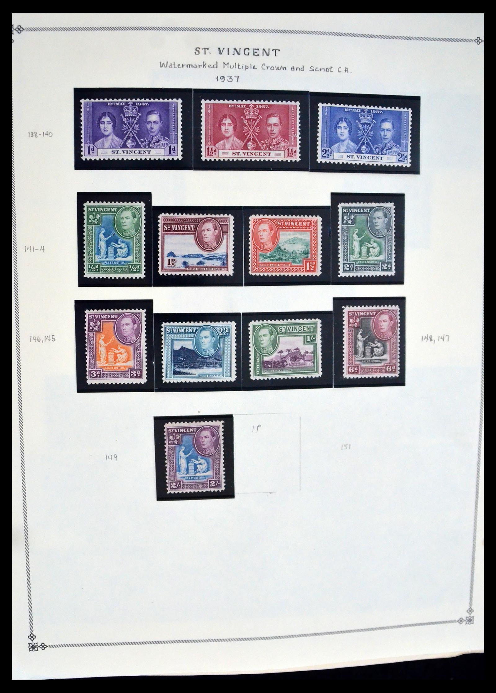 39752 0006 - Postzegelverzameling 39752 St. Vincent 1861-2003.