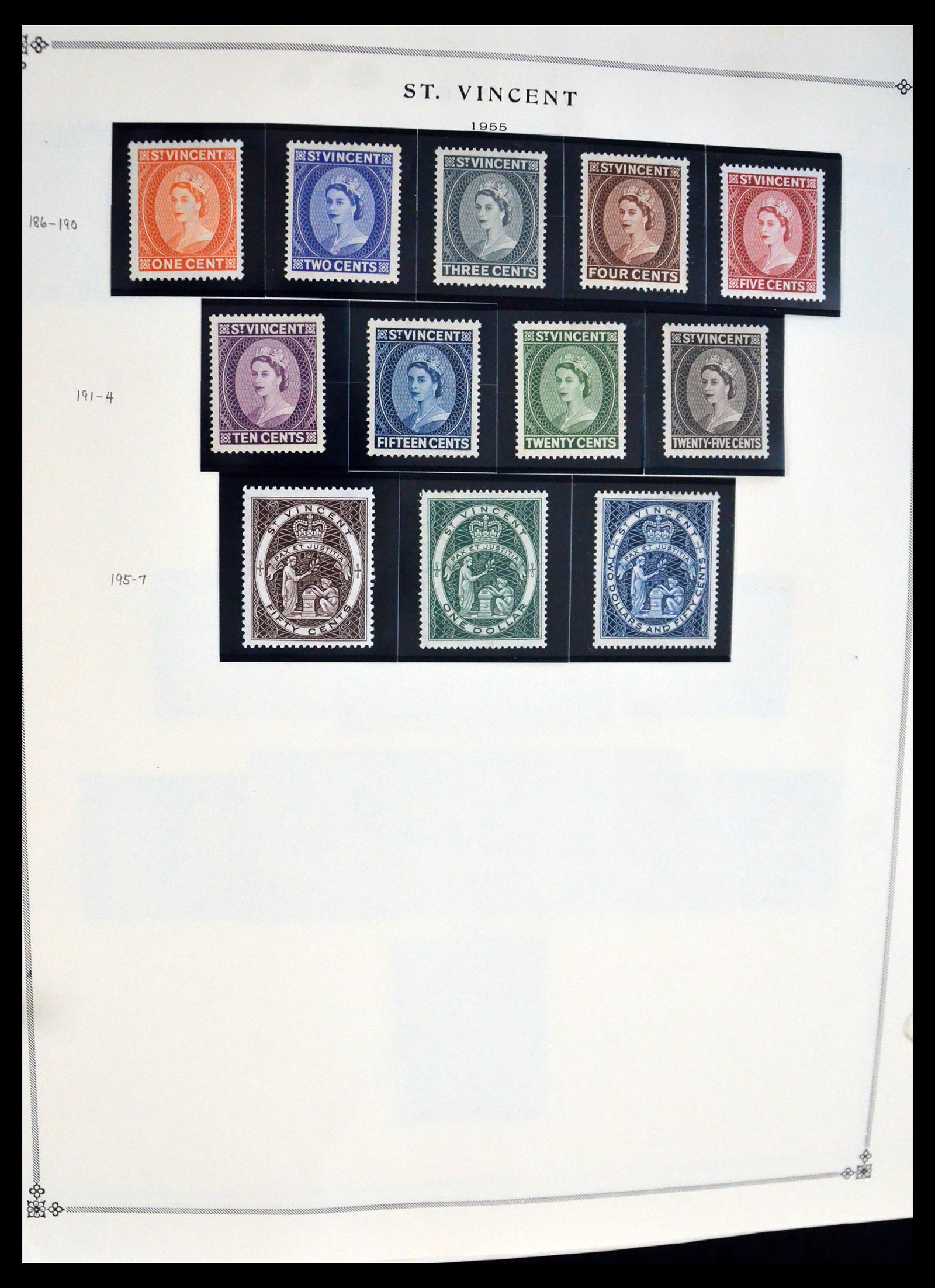 39752 0009 - Postzegelverzameling 39752 St. Vincent 1861-2003.