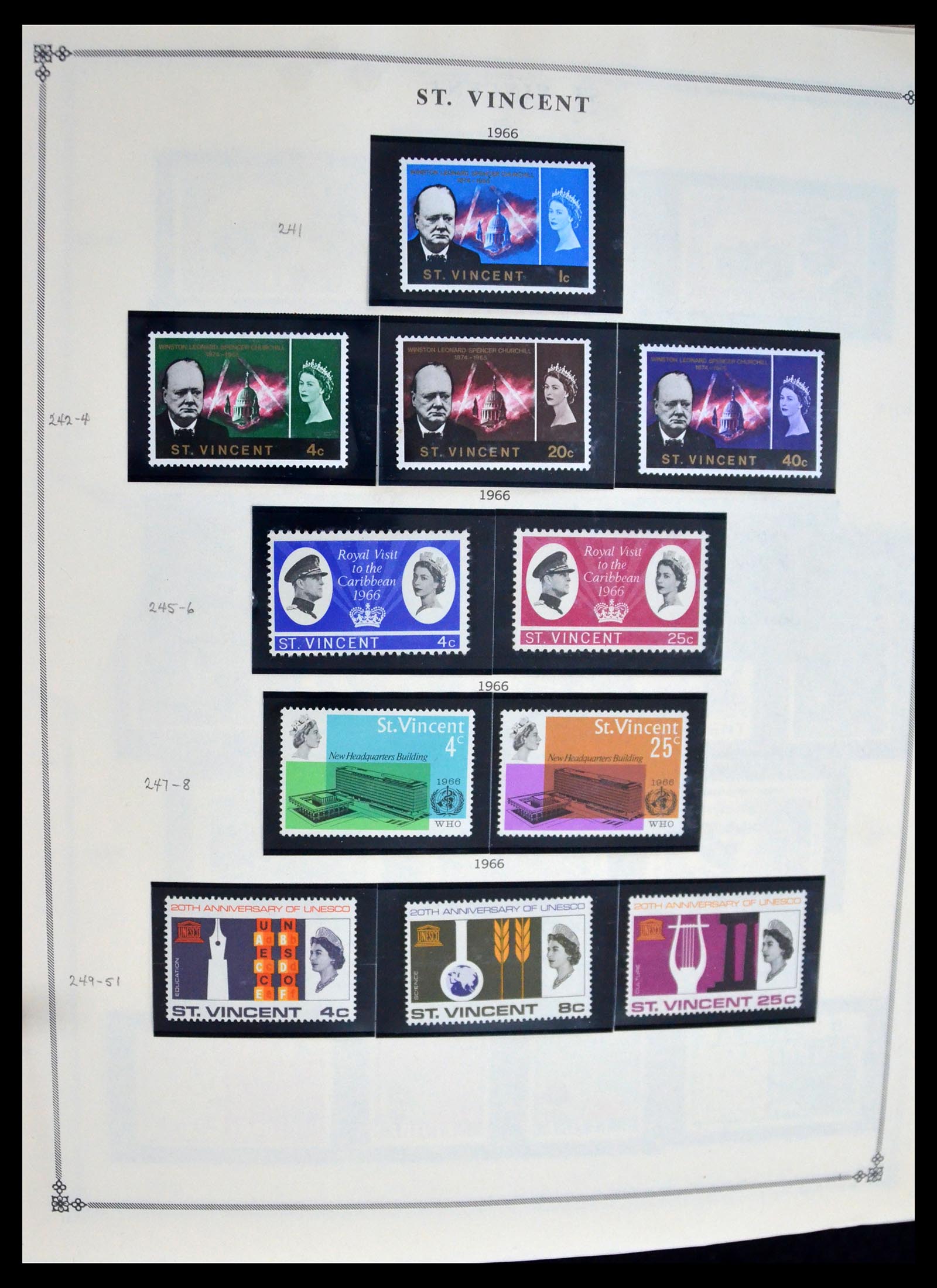 39752 0013 - Postzegelverzameling 39752 St. Vincent 1861-2003.