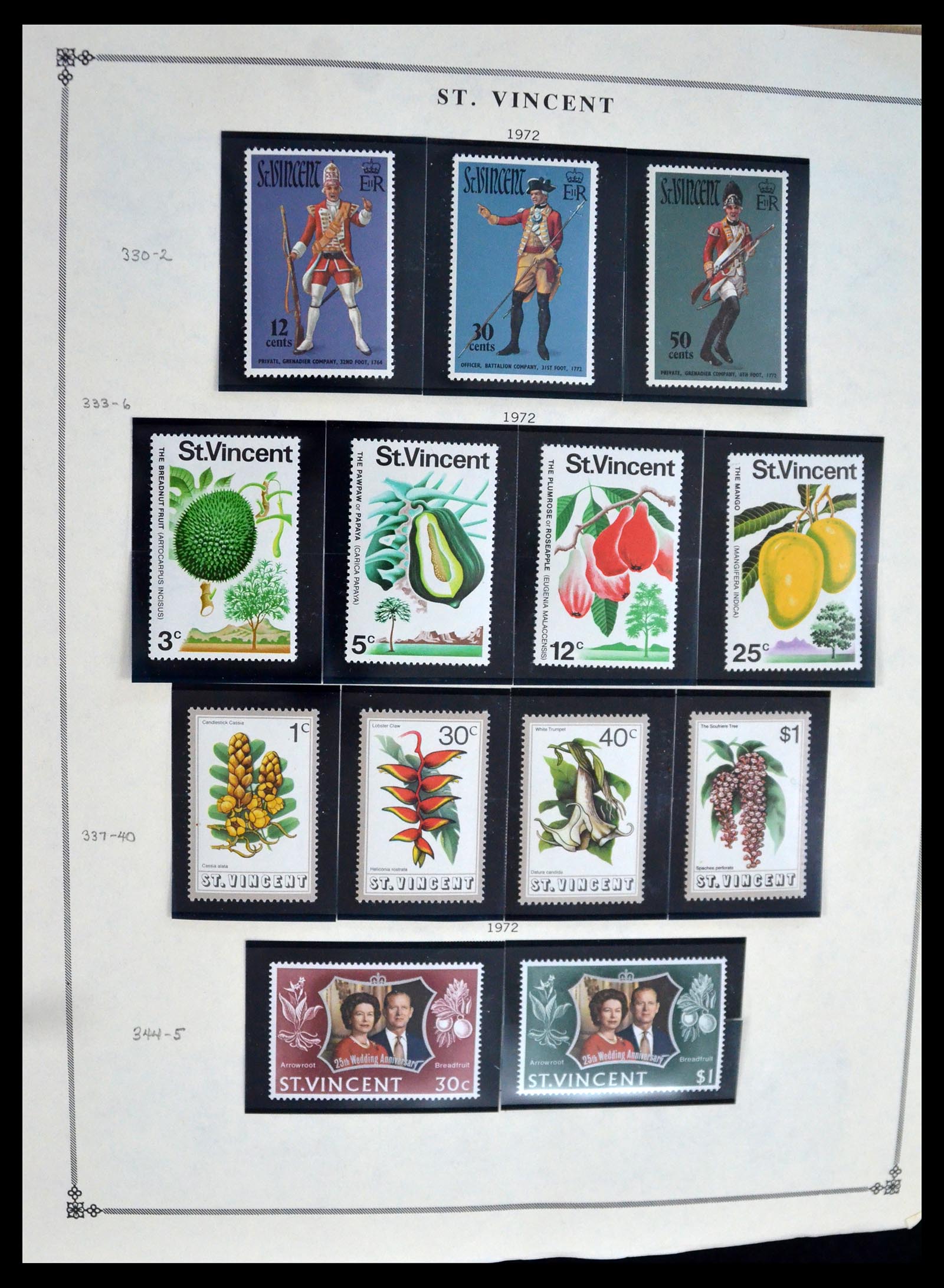 39752 0020 - Postzegelverzameling 39752 St. Vincent 1861-2003.