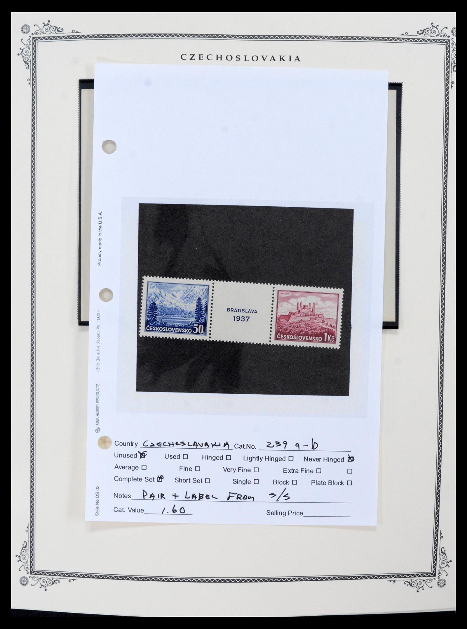 39759 0012 - Stamp collection 39759 Czechoslovakia 1918-1992.