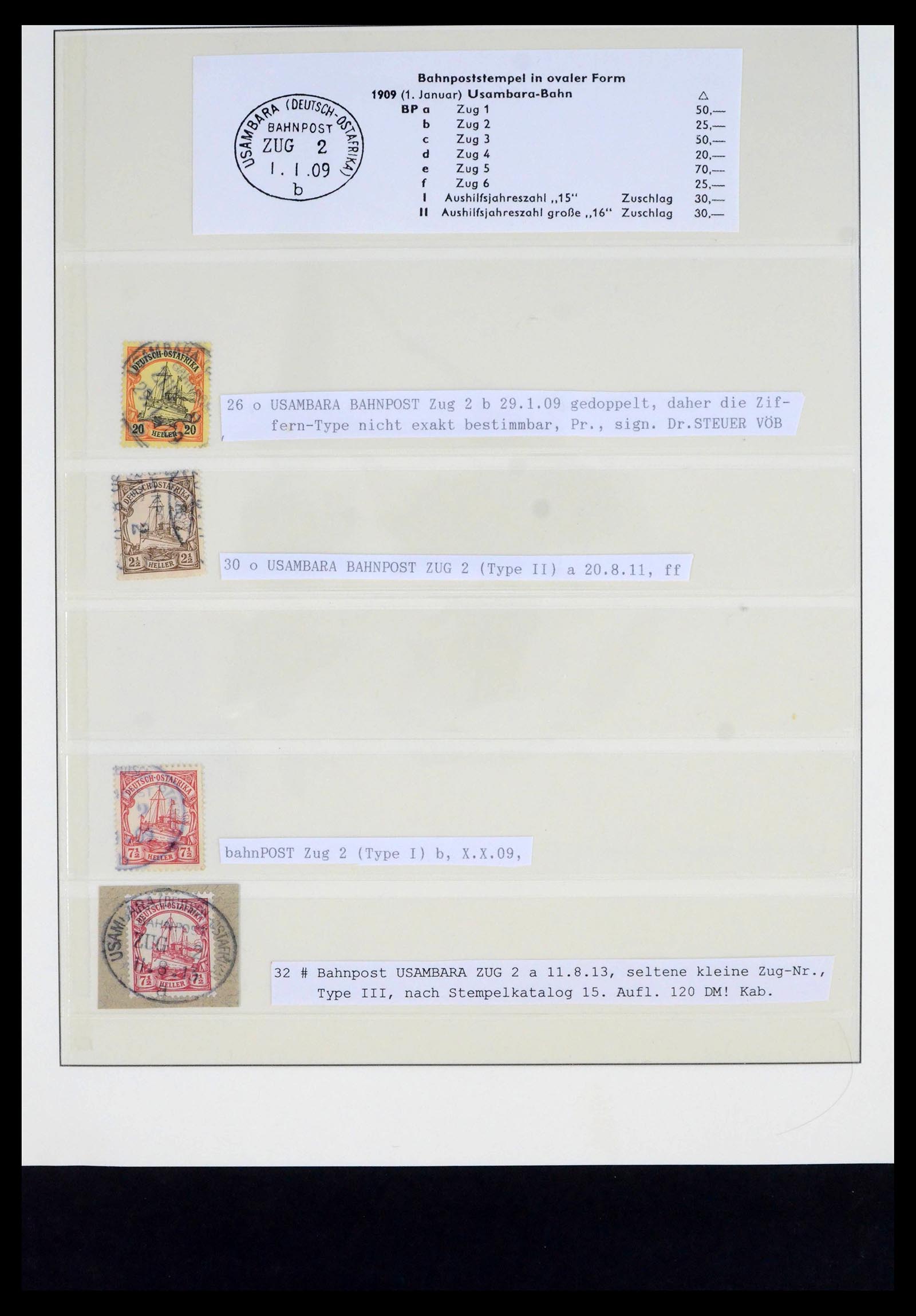 39770 0001 - Postzegelverzameling 39770 Duits Oost Afrika stempelverzameling 1888-