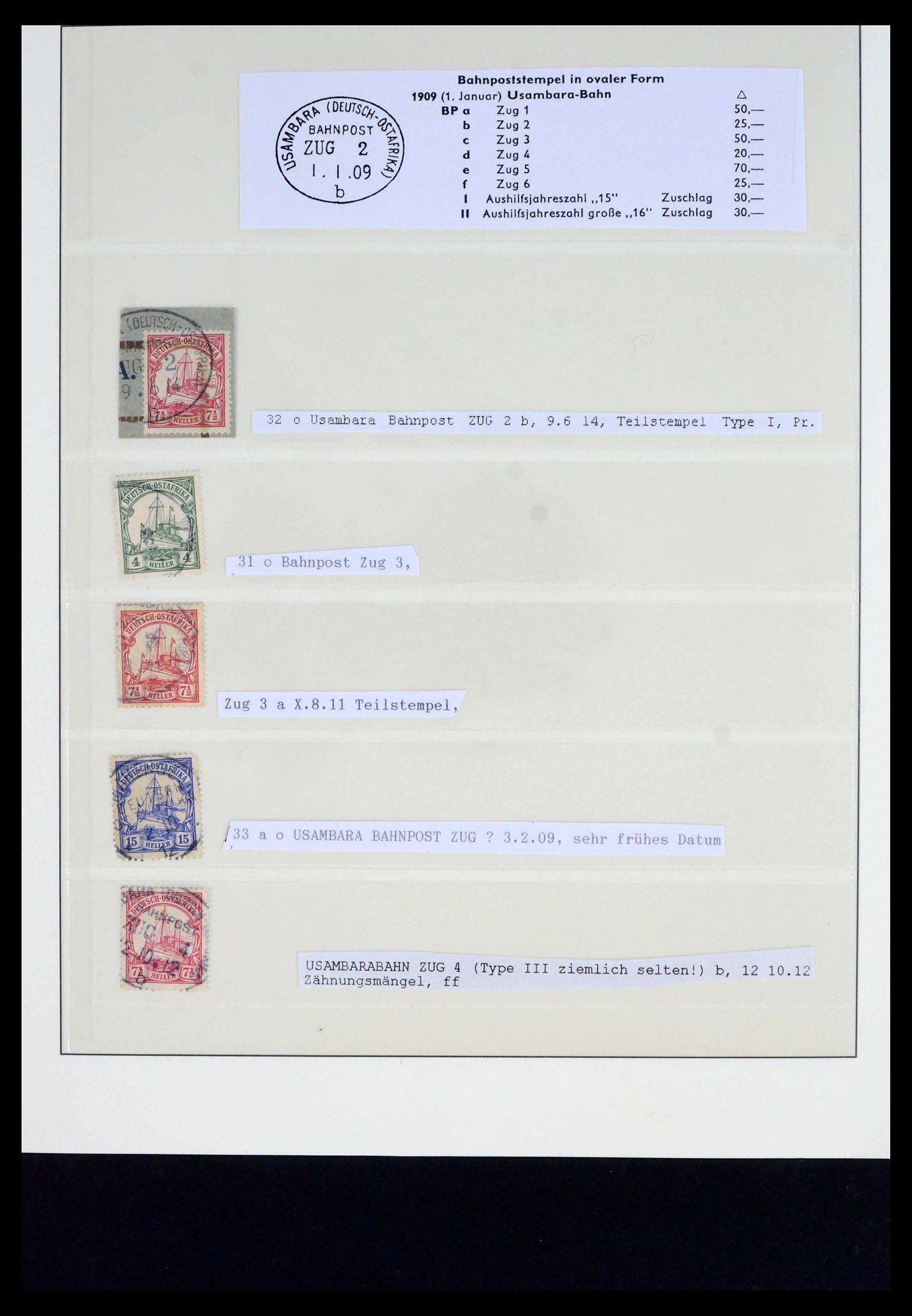 39770 0003 - Postzegelverzameling 39770 Duits Oost Afrika stempelverzameling 1888-