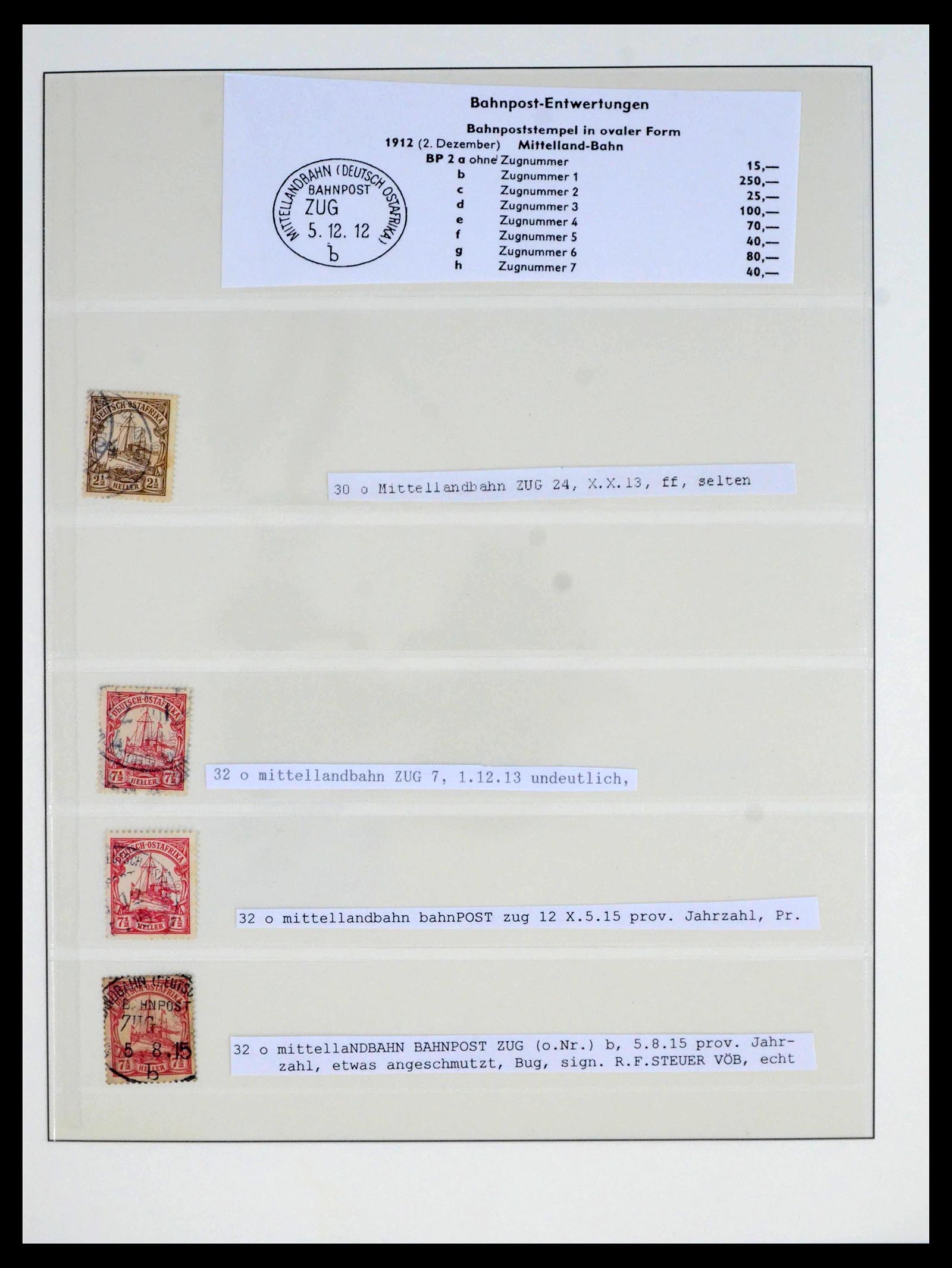 39770 0005 - Postzegelverzameling 39770 Duits Oost Afrika stempelverzameling 1888-