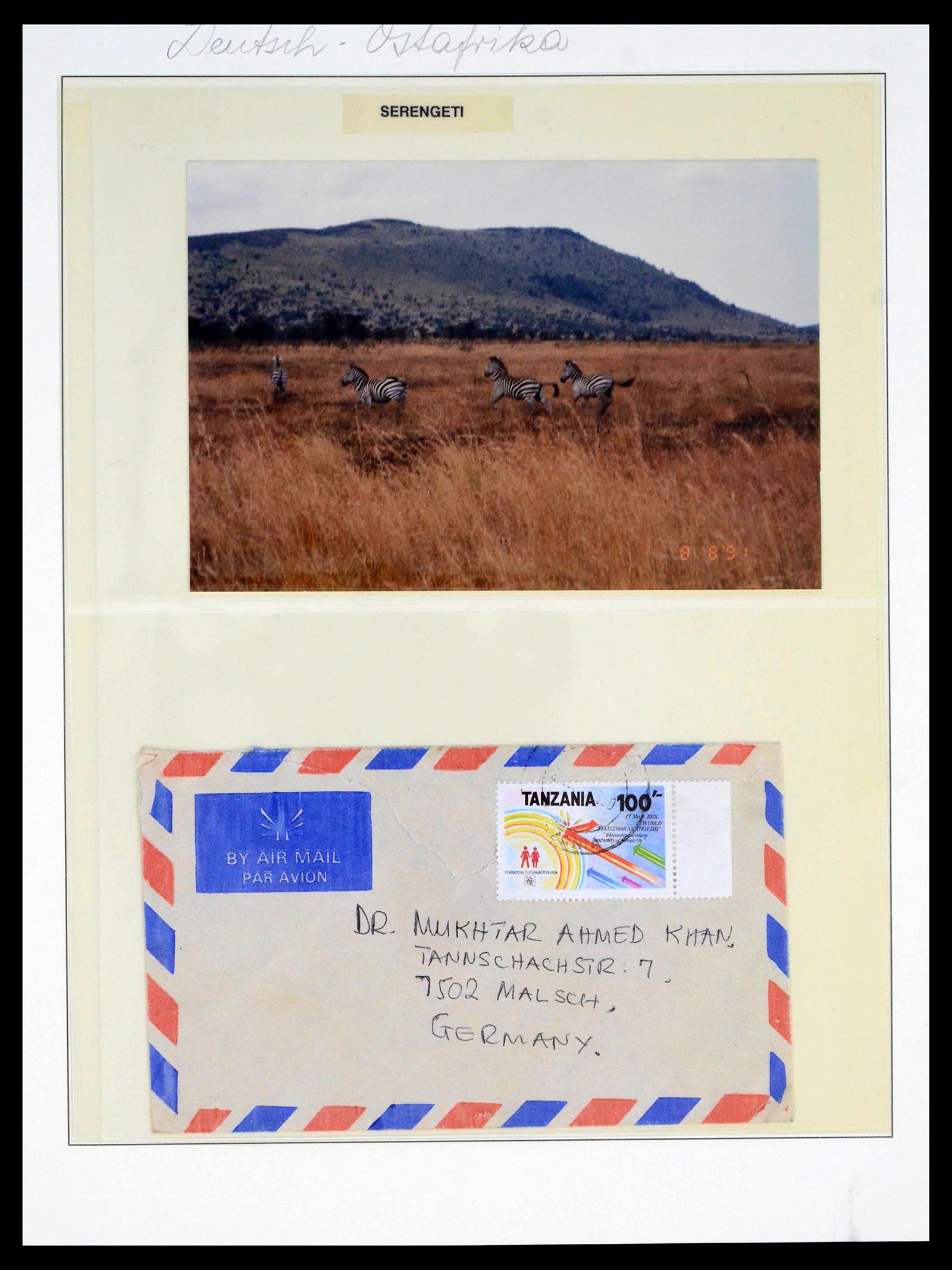 39770 0013 - Postzegelverzameling 39770 Duits Oost Afrika stempelverzameling 1888-