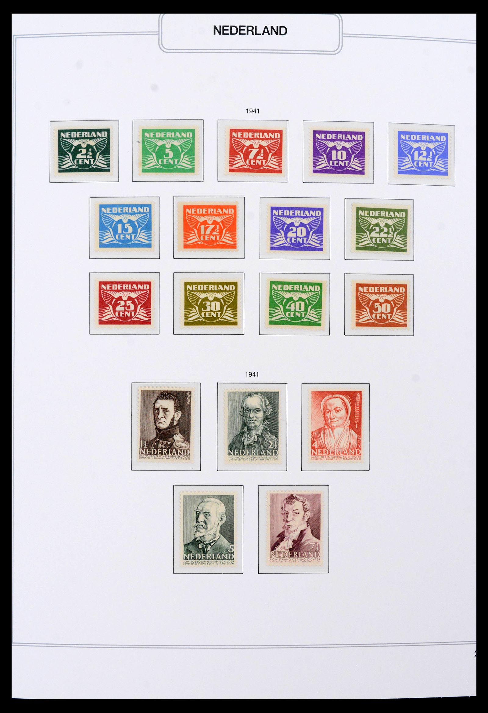 39771 0002 - Postzegelverzameling 39771 Nederland 1940-1987.