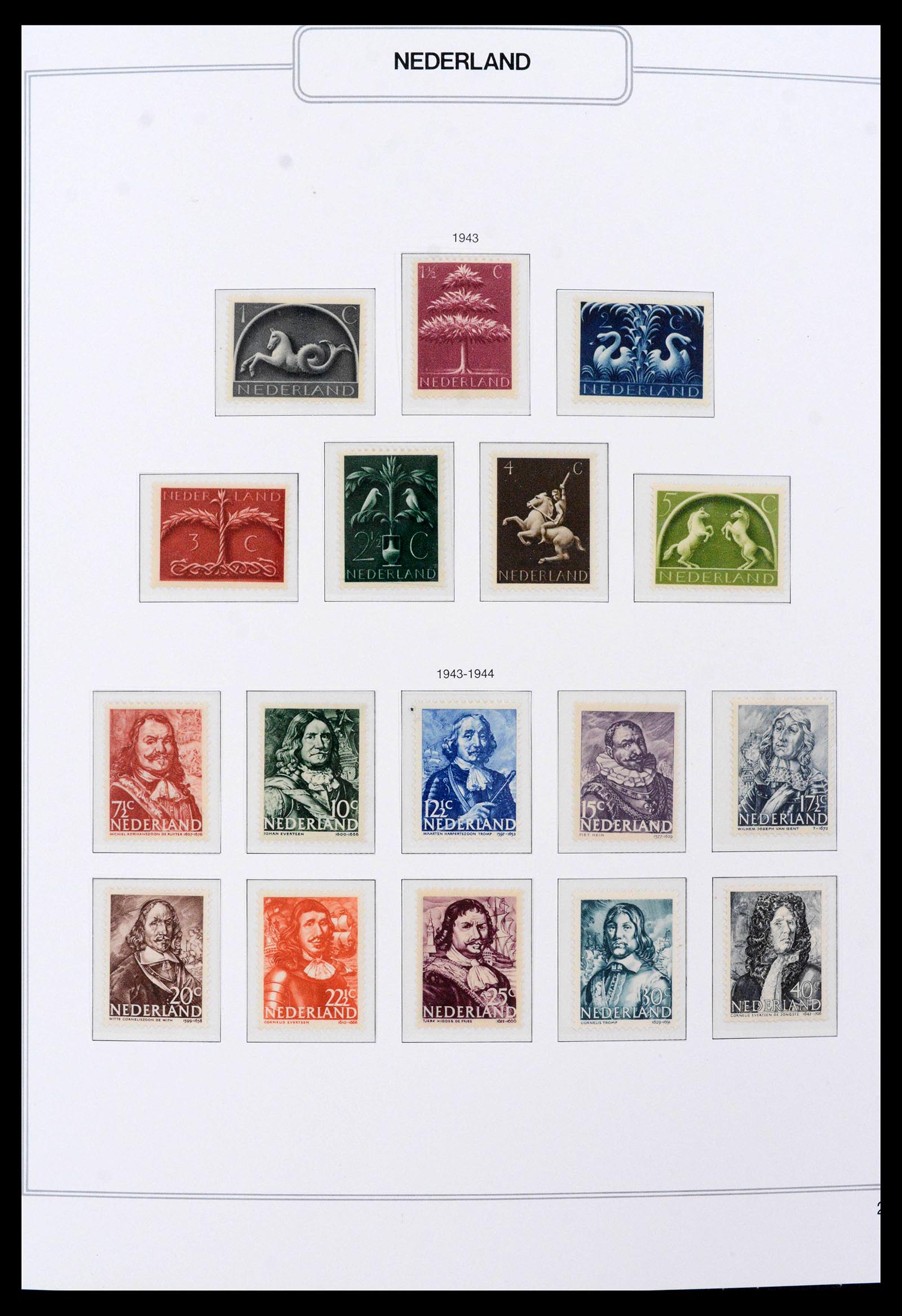 39771 0004 - Postzegelverzameling 39771 Nederland 1940-1987.