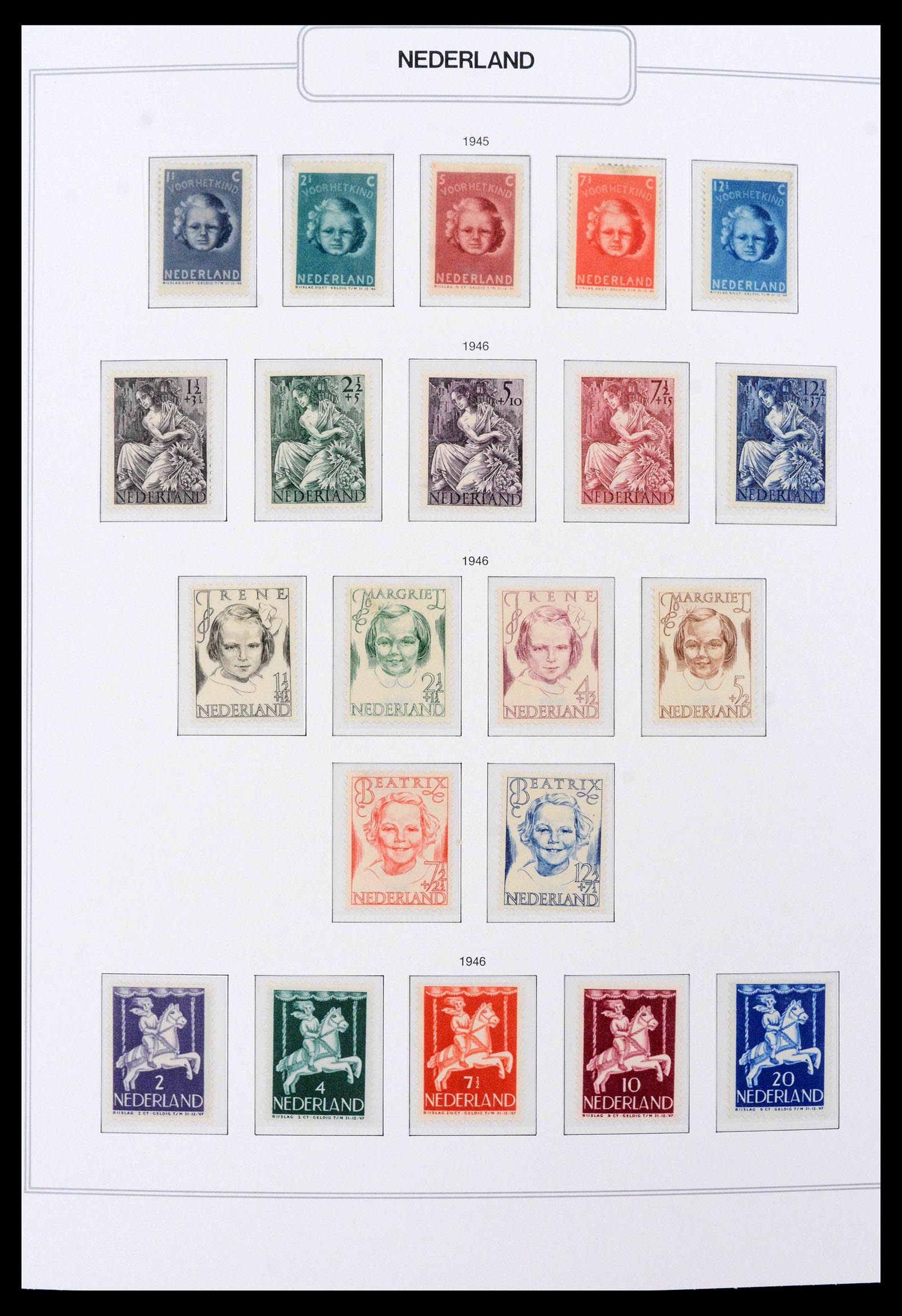 39771 0006 - Postzegelverzameling 39771 Nederland 1940-1987.