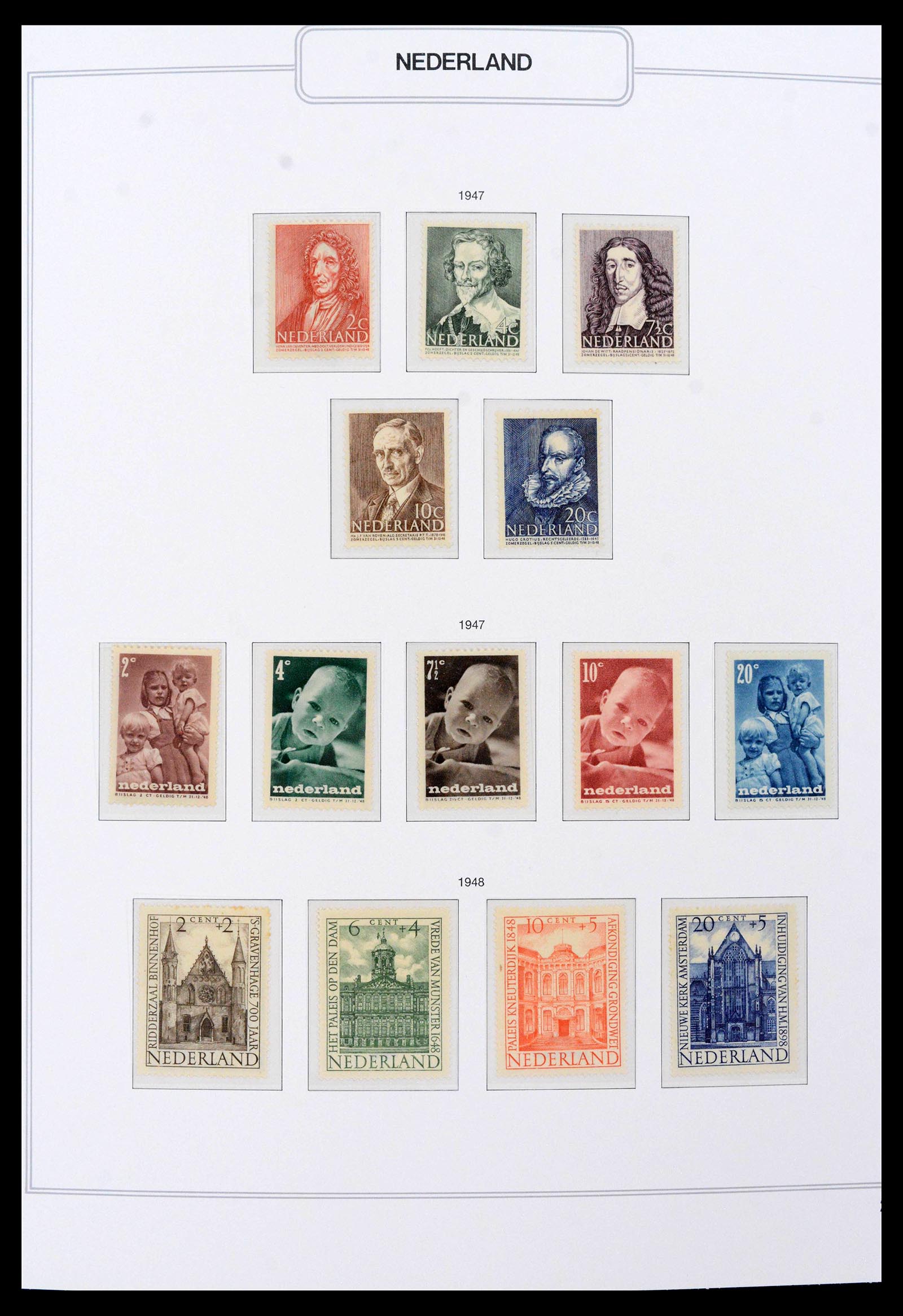39771 0008 - Postzegelverzameling 39771 Nederland 1940-1987.