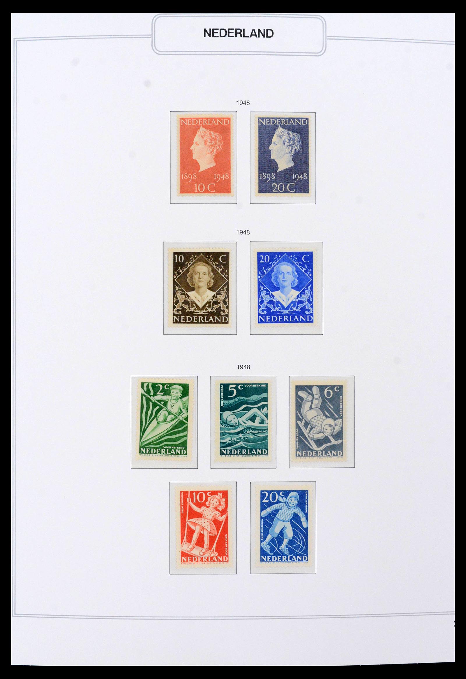 39771 0009 - Postzegelverzameling 39771 Nederland 1940-1987.