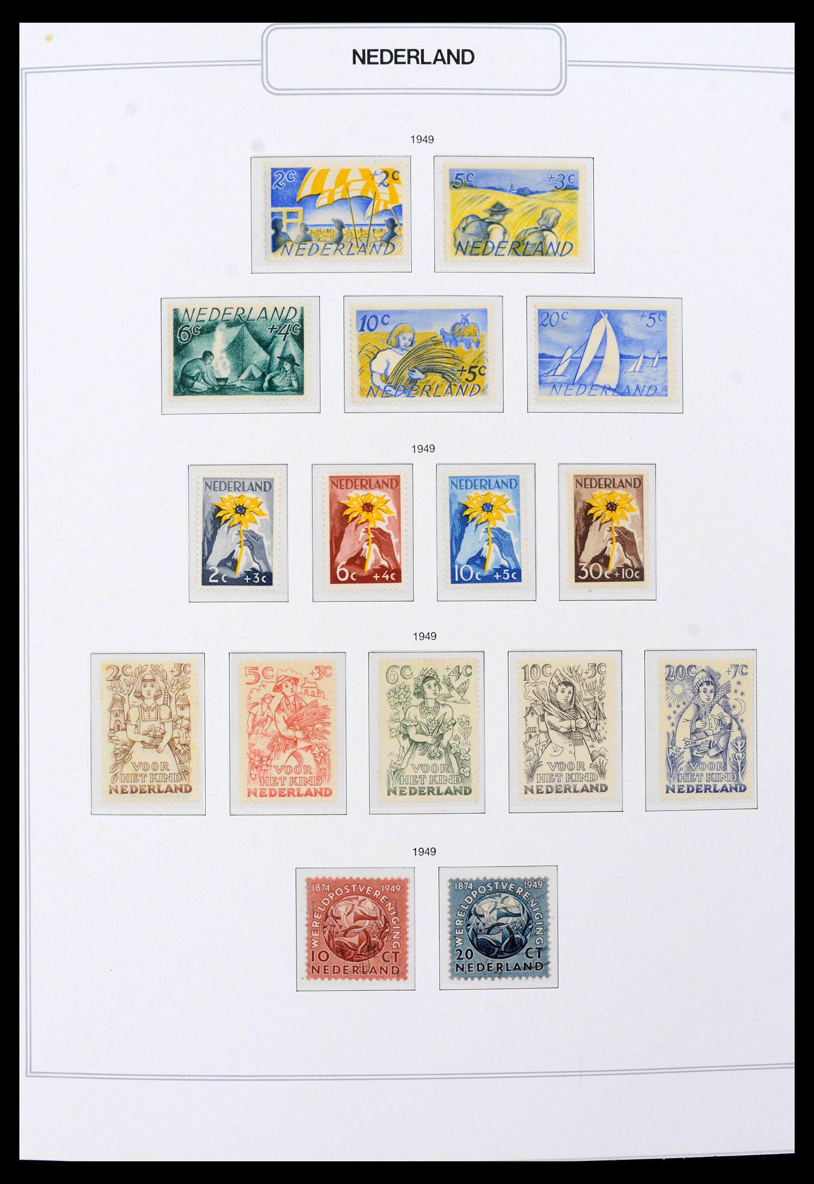 39771 0010 - Postzegelverzameling 39771 Nederland 1940-1987.