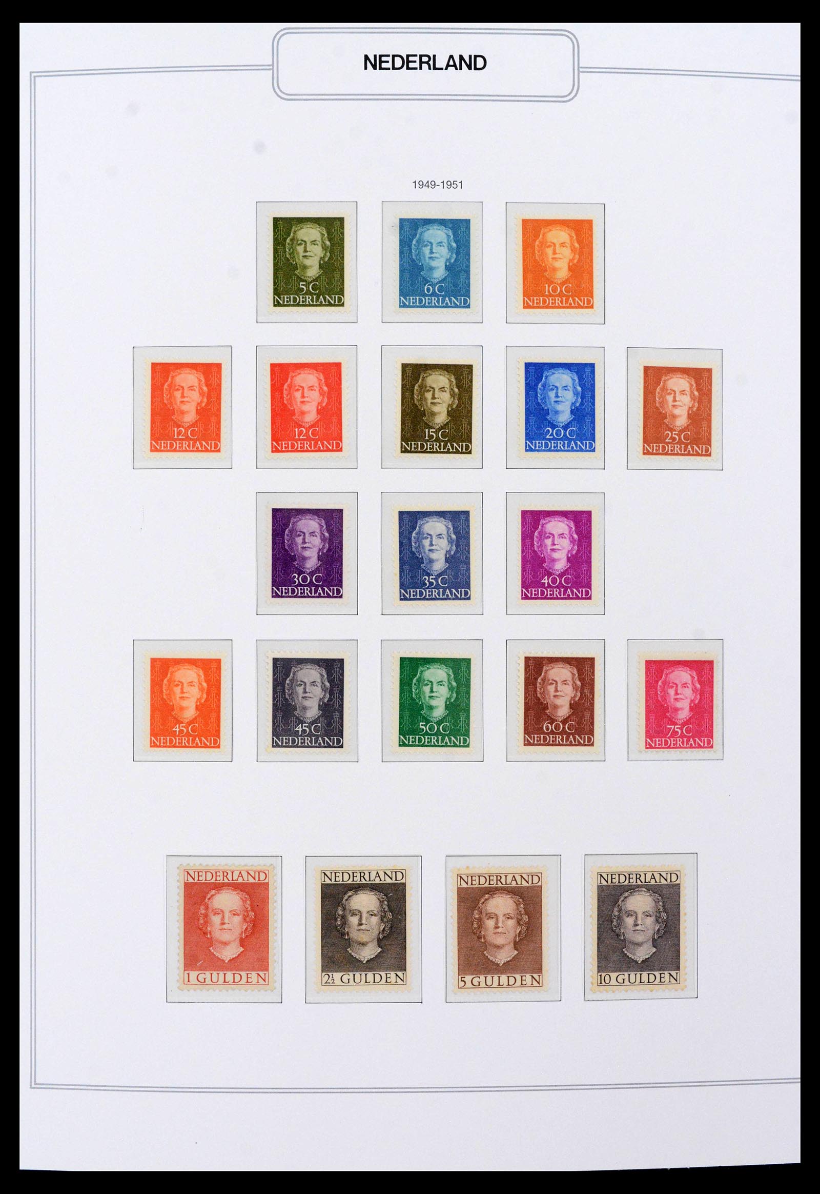 39771 0011 - Postzegelverzameling 39771 Nederland 1940-1987.