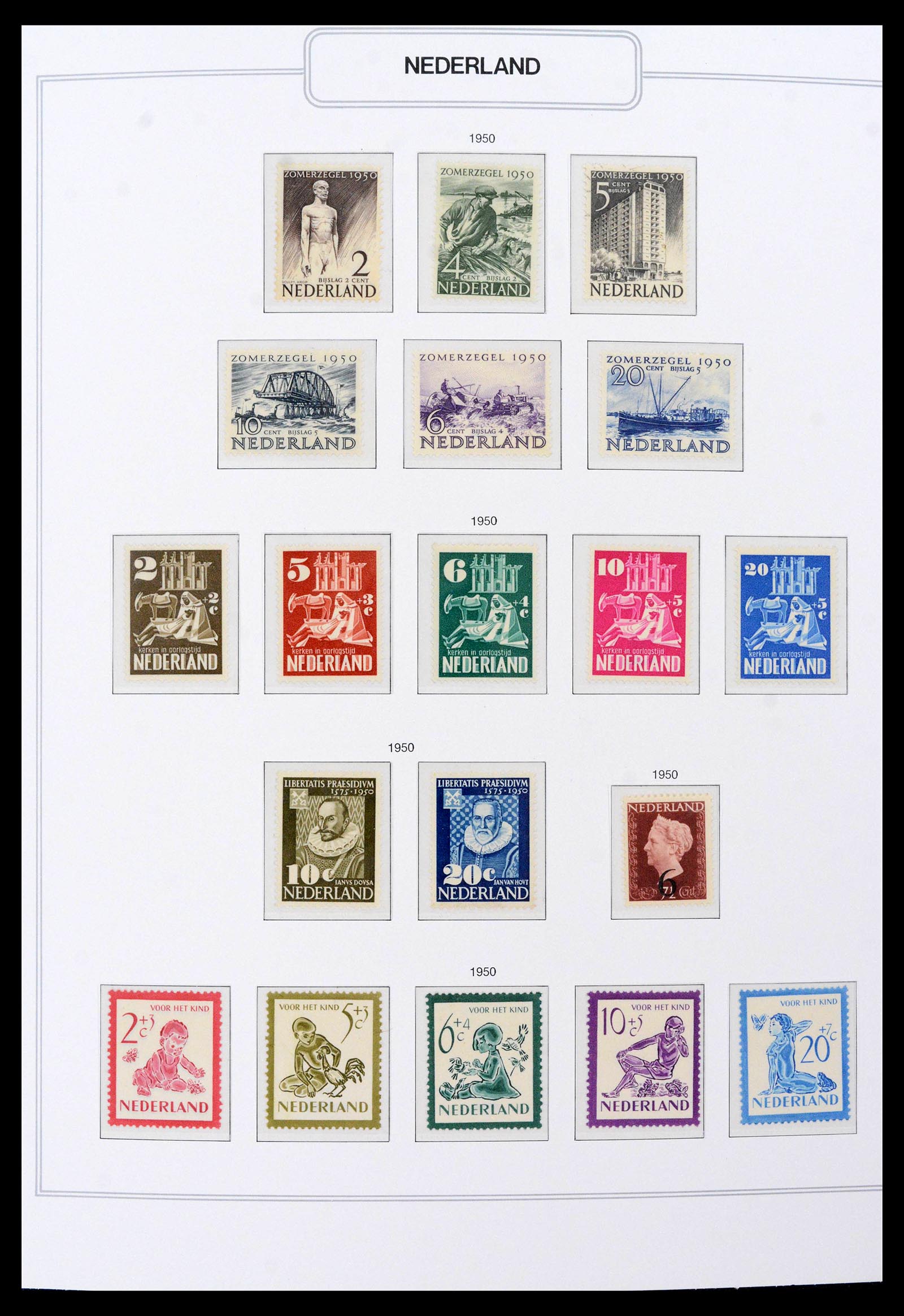 39771 0012 - Postzegelverzameling 39771 Nederland 1940-1987.