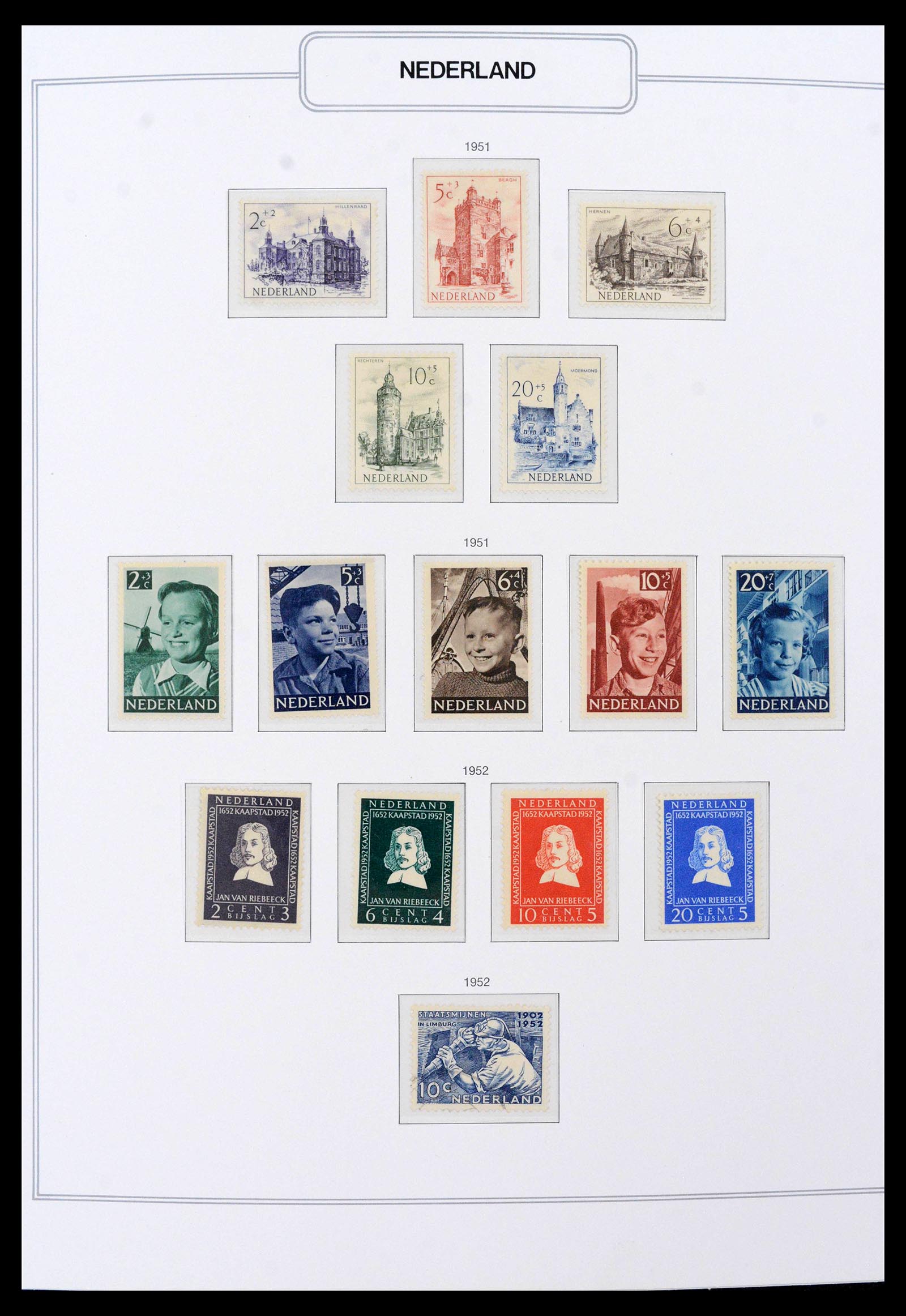 39771 0013 - Postzegelverzameling 39771 Nederland 1940-1987.