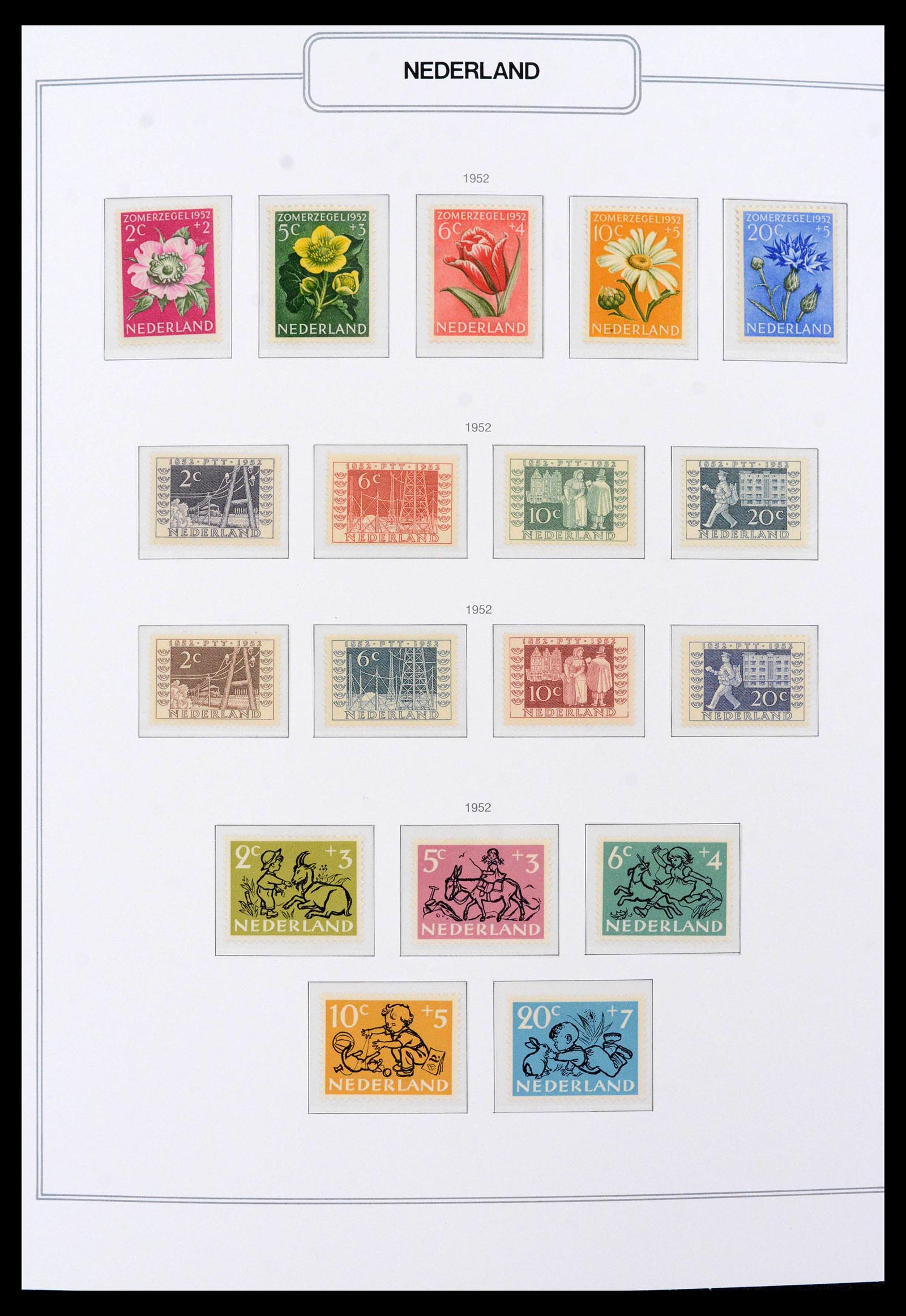 39771 0014 - Postzegelverzameling 39771 Nederland 1940-1987.