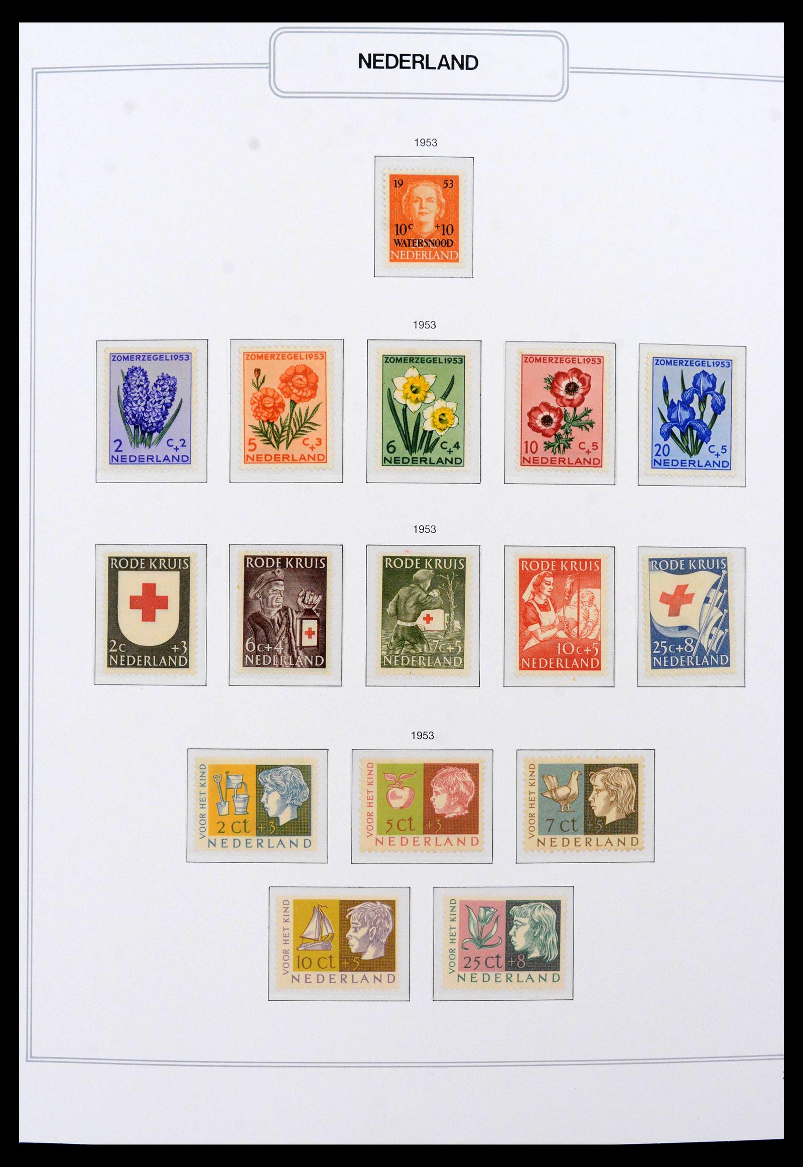 39771 0015 - Postzegelverzameling 39771 Nederland 1940-1987.