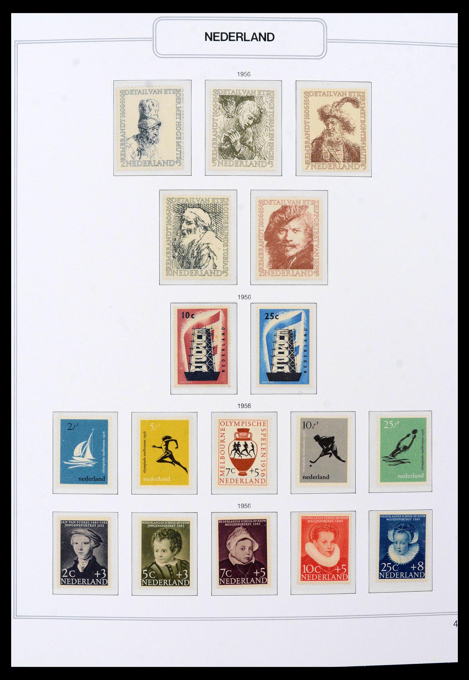 39771 0020 - Postzegelverzameling 39771 Nederland 1940-1987.