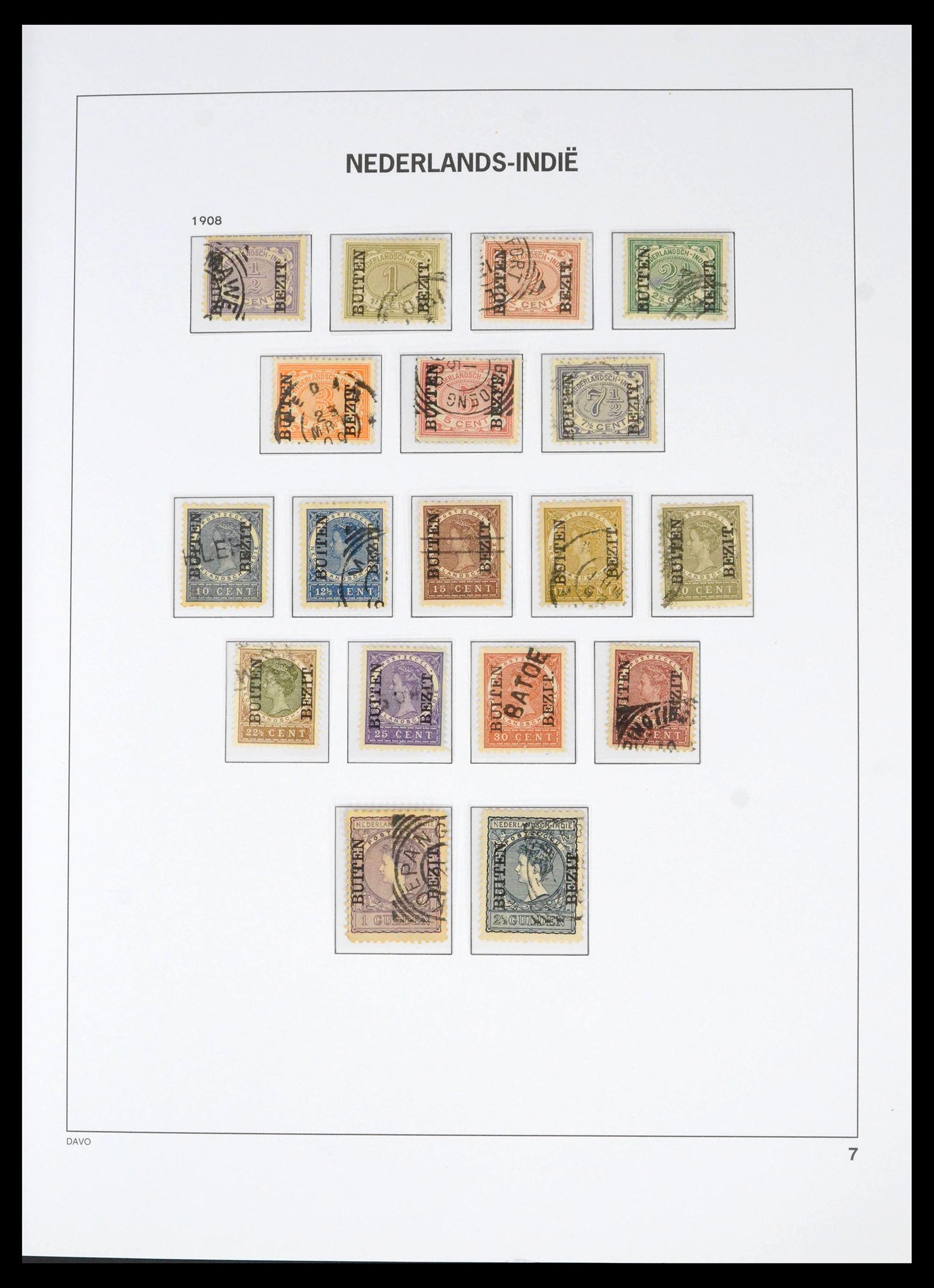 39774 0007 - Postzegelverzameling 39774 Overzee 1864-1975.