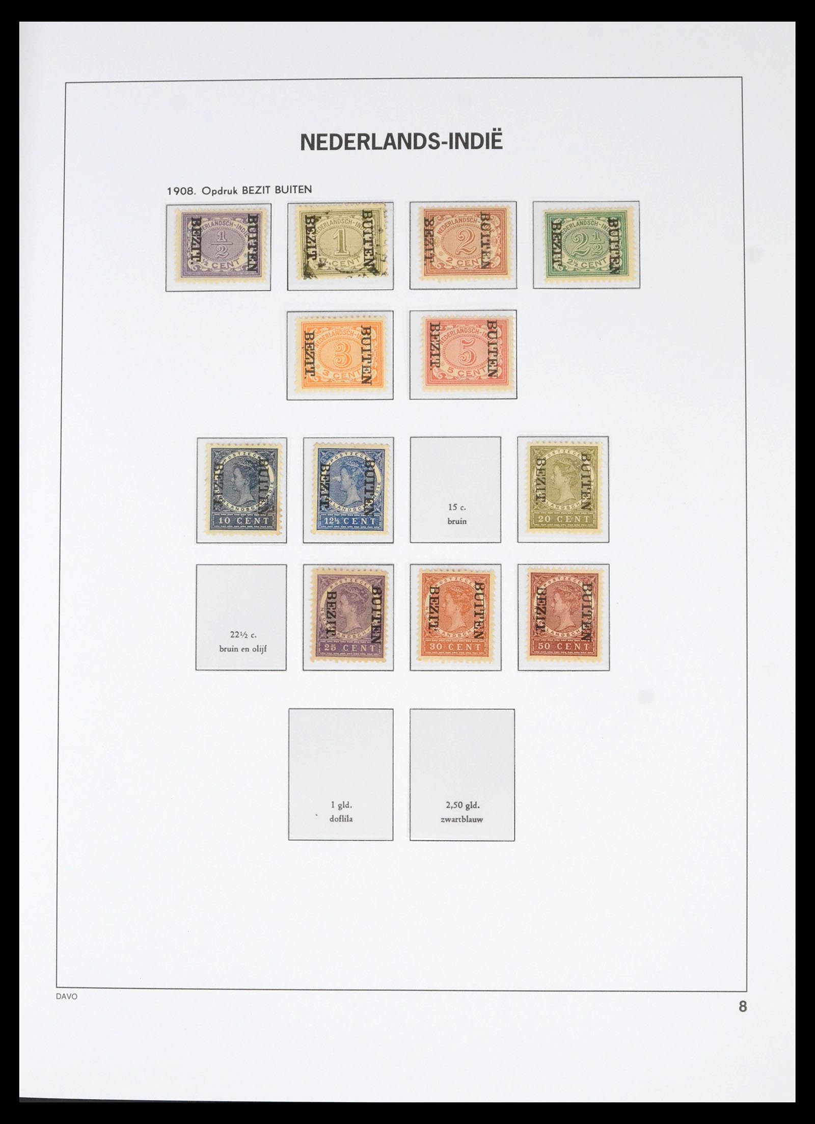 39774 0008 - Postzegelverzameling 39774 Overzee 1864-1975.
