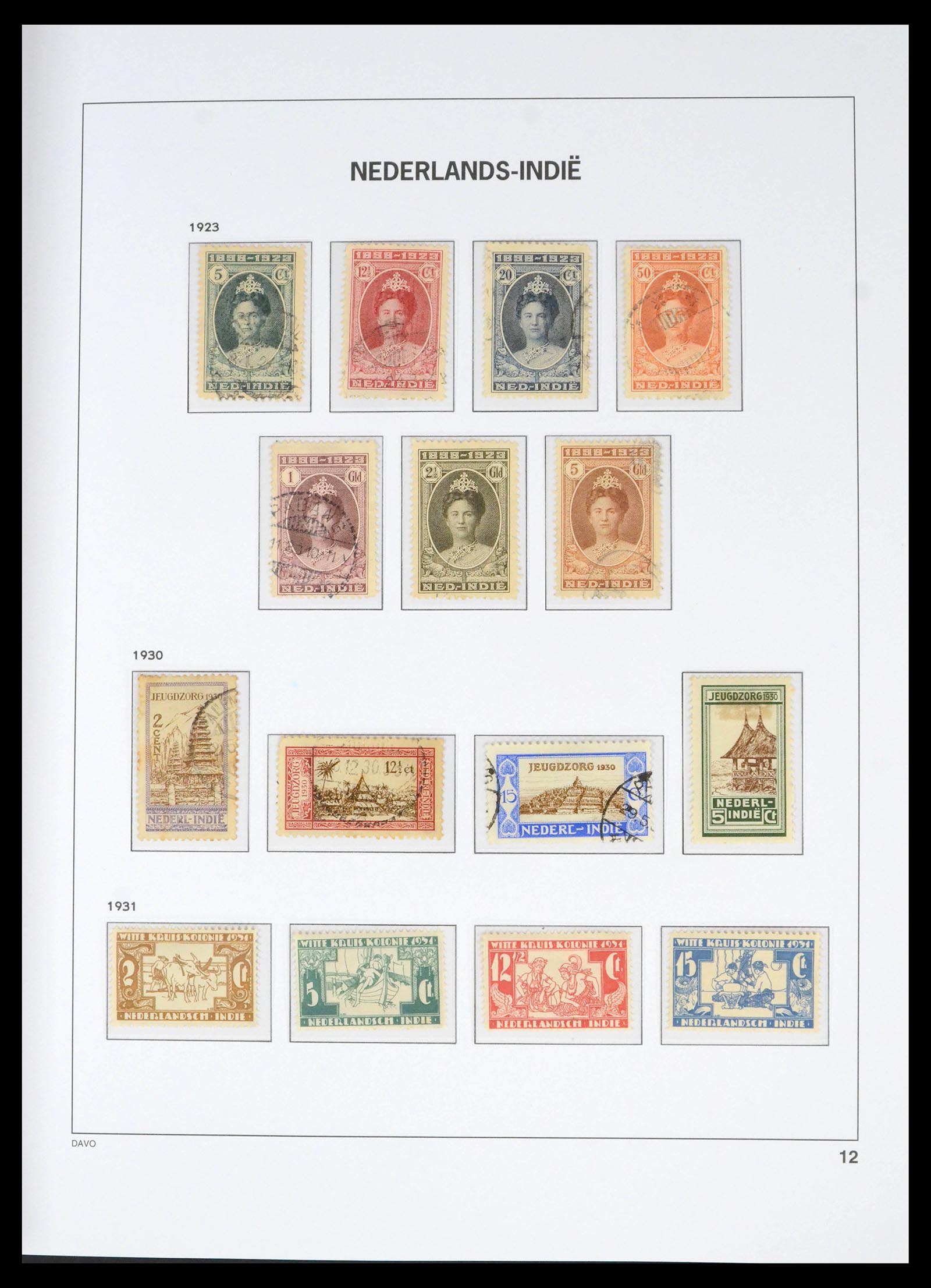 39774 0012 - Postzegelverzameling 39774 Overzee 1864-1975.