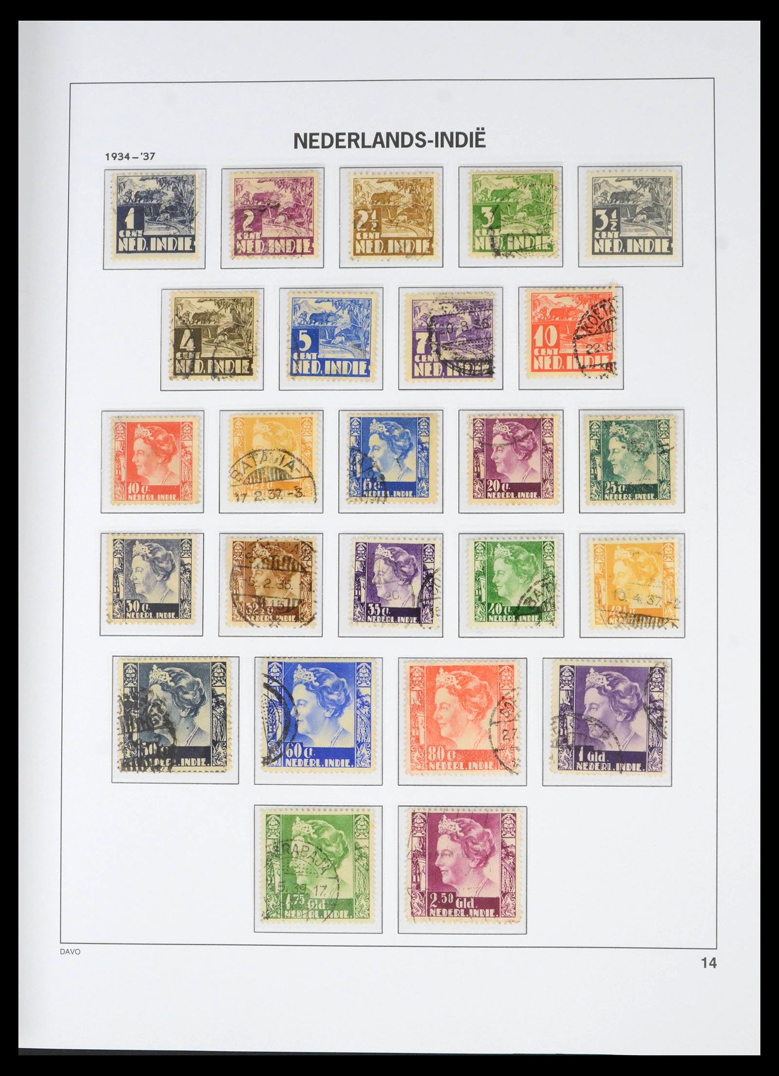 39774 0014 - Postzegelverzameling 39774 Overzee 1864-1975.