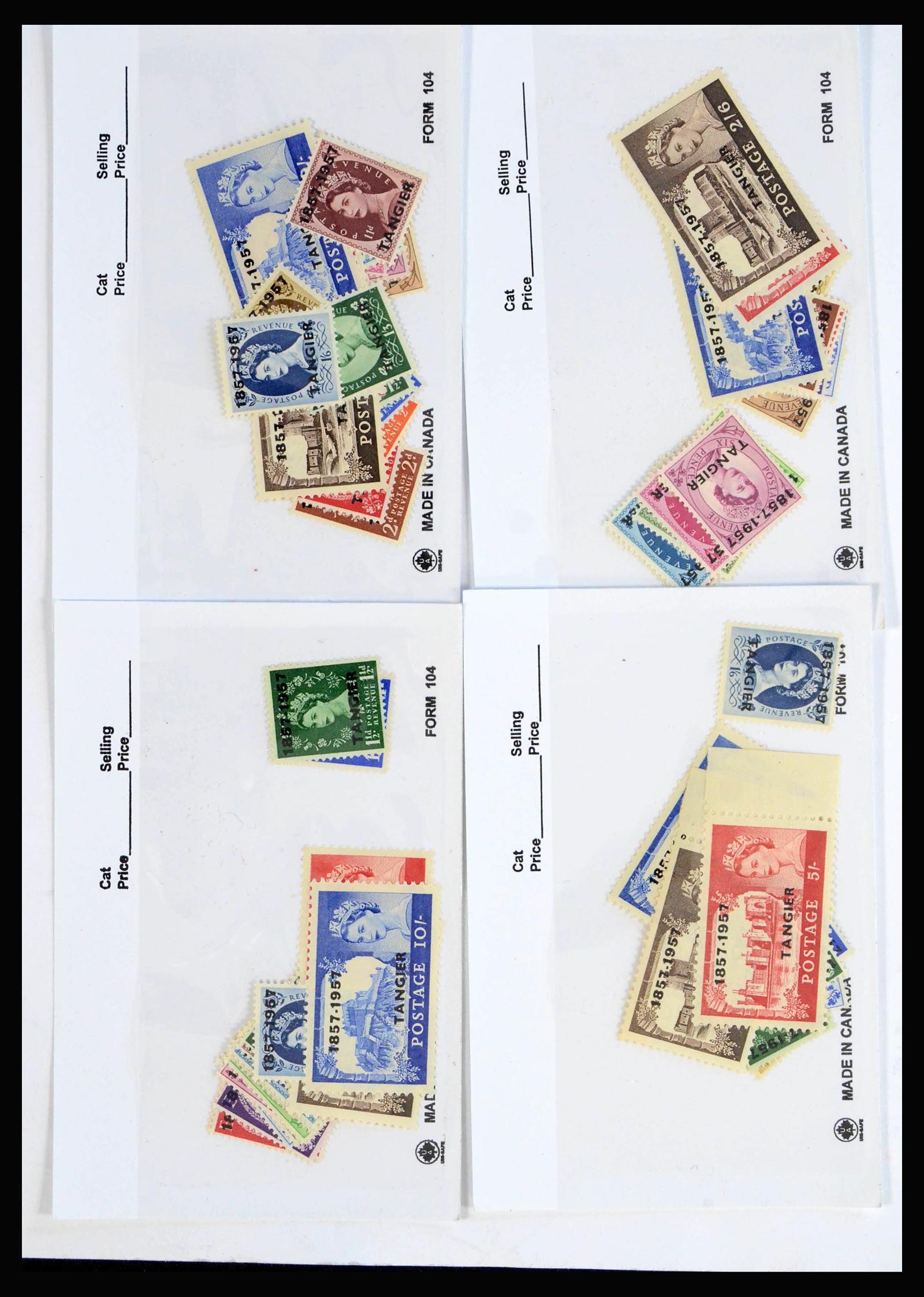 39776 0004 - Postzegelverzameling 39776 Britse P.O. in Marokko 1957.