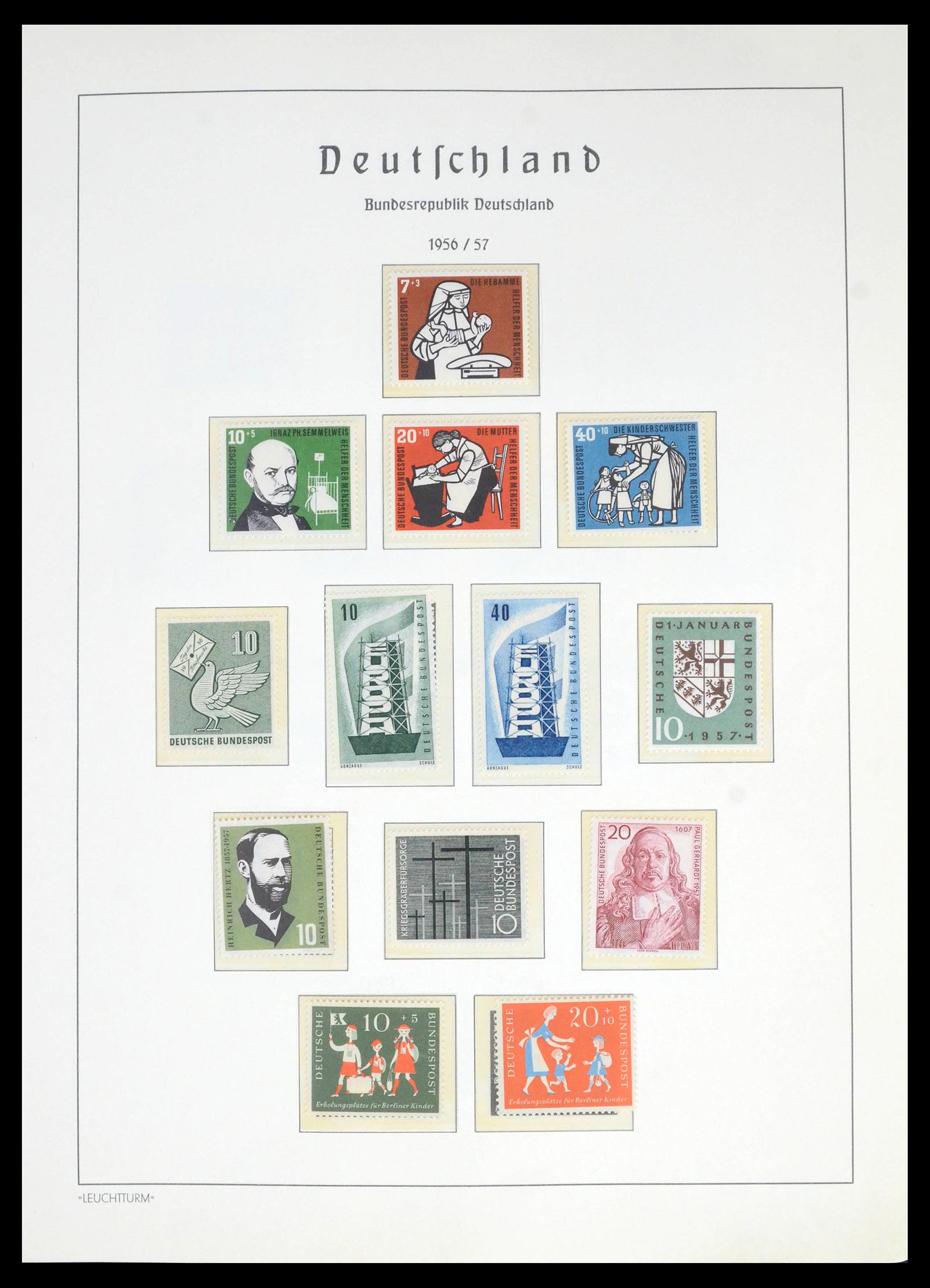39783 0010 - Postzegelverzameling 39783 Bund 1949-1980.