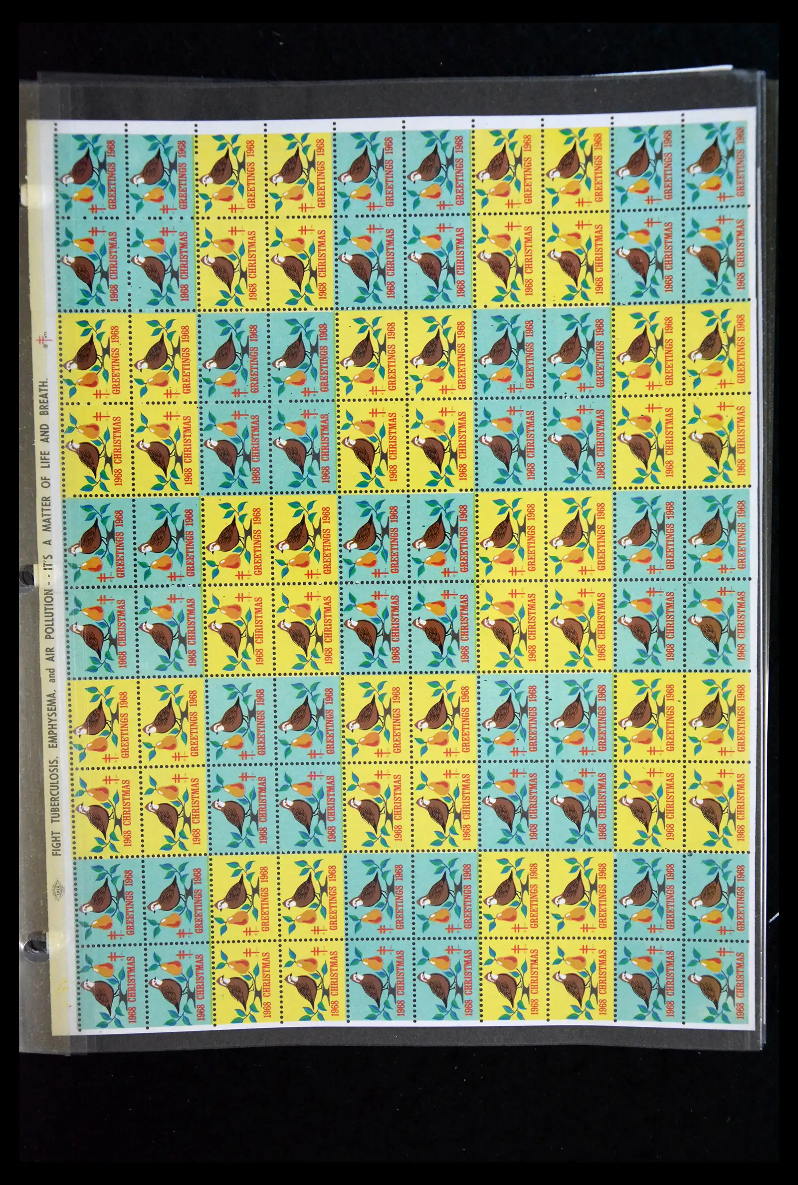 39784 0007 - Stamp collection 39784 USA Christmas seals 1909-1990.