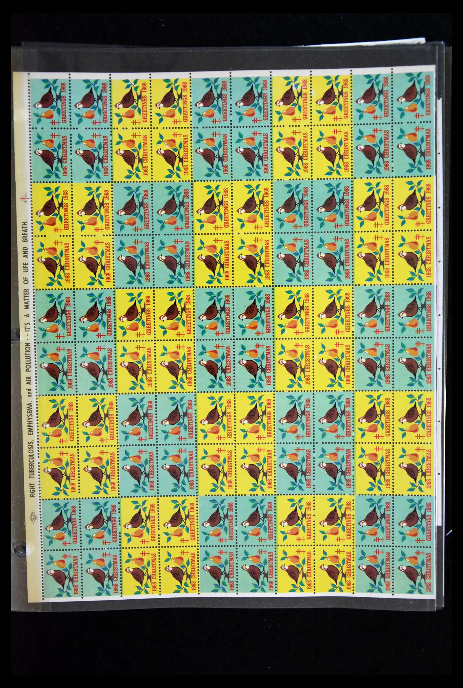 39784 0008 - Stamp collection 39784 USA Christmas seals 1909-1990.