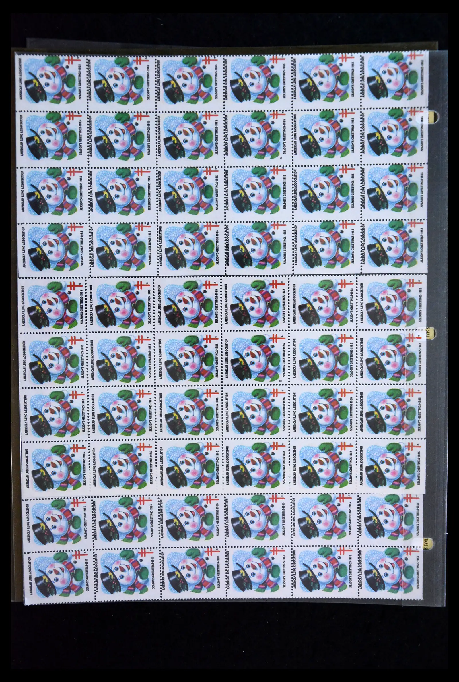 39784 0020 - Stamp collection 39784 USA Christmas seals 1909-1990.
